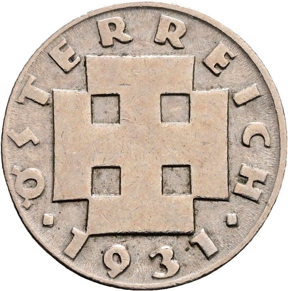 5 Groschen 1931 – Rückseite