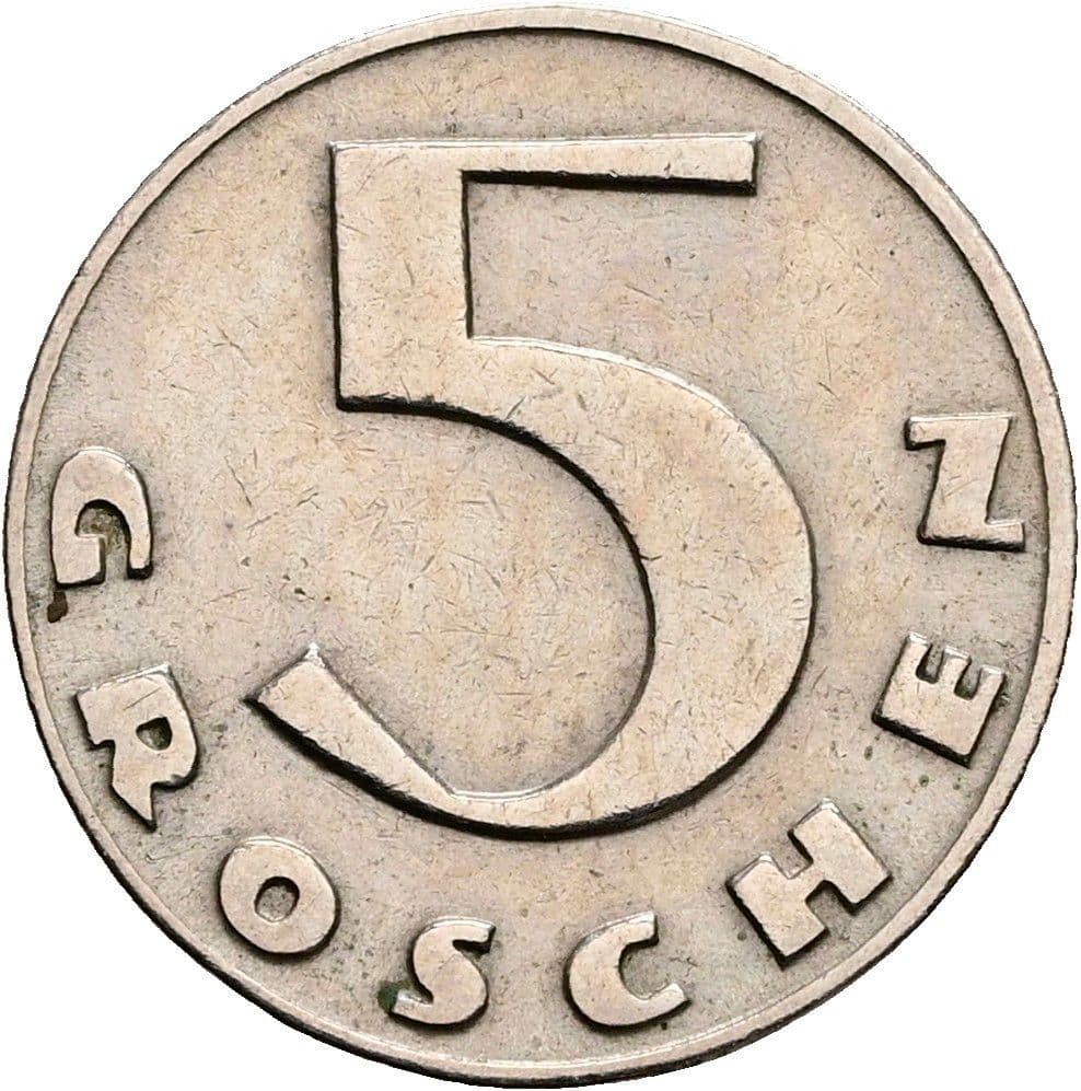 5 Groschen 1931 – Vorderseite