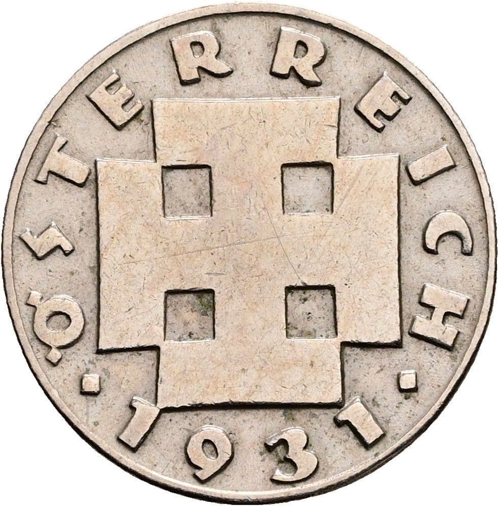 5 Groschen 1931 – Rückseite