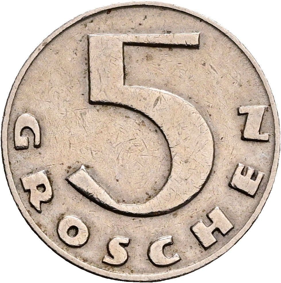 5 Groschen 1931 – Vorderseite