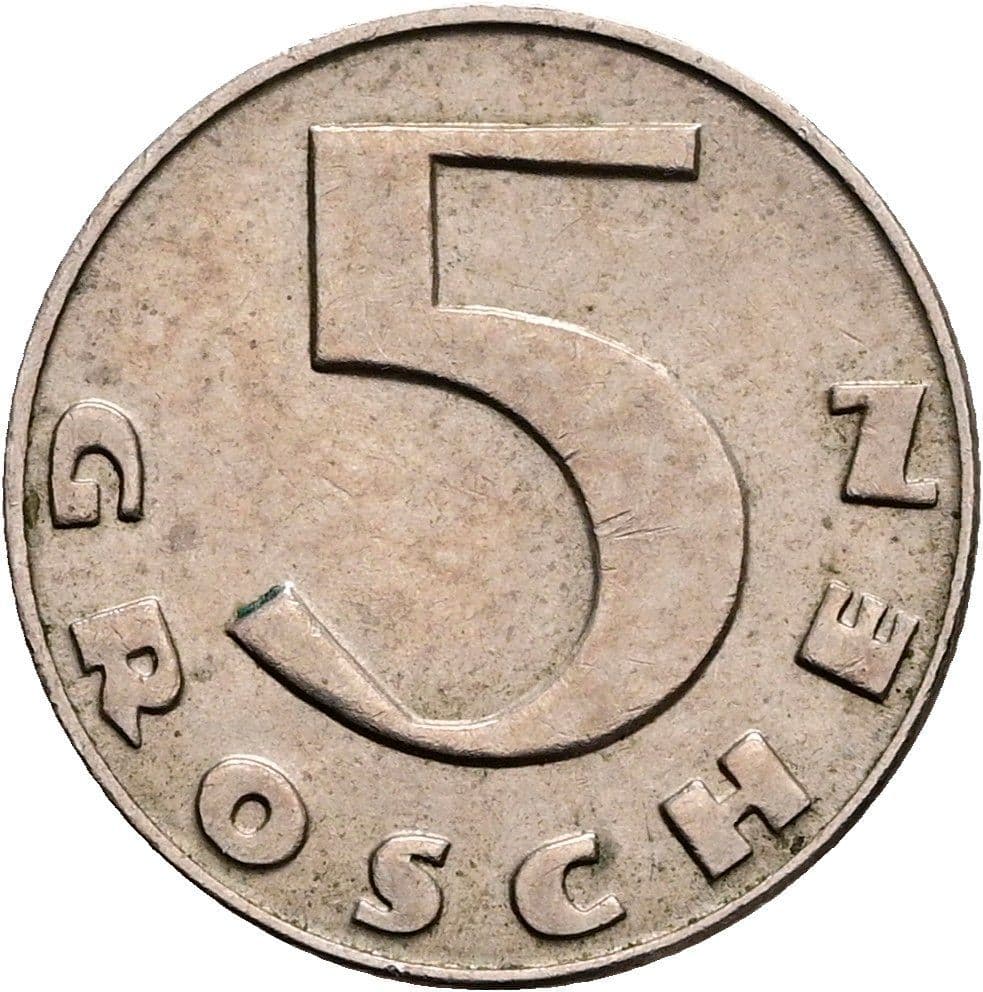 5 Groschen 1931 – Vorderseite