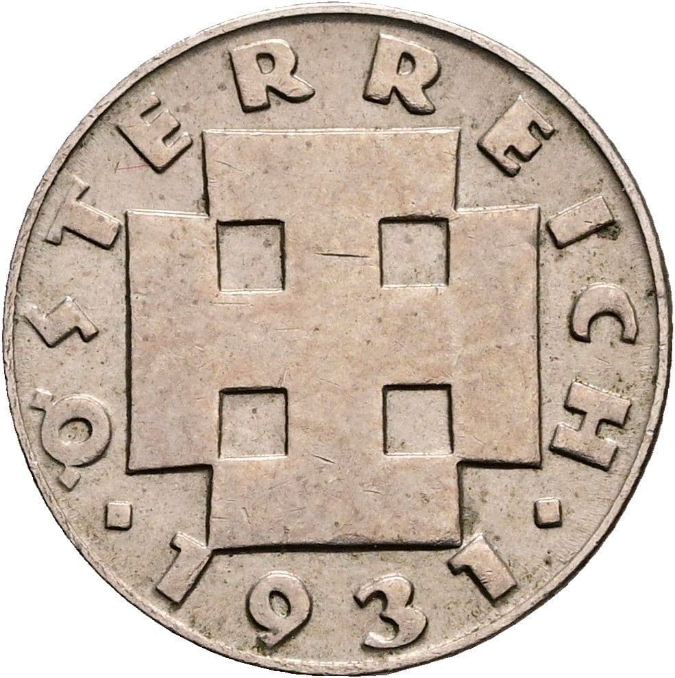 5 Groschen 1931 – Rückseite