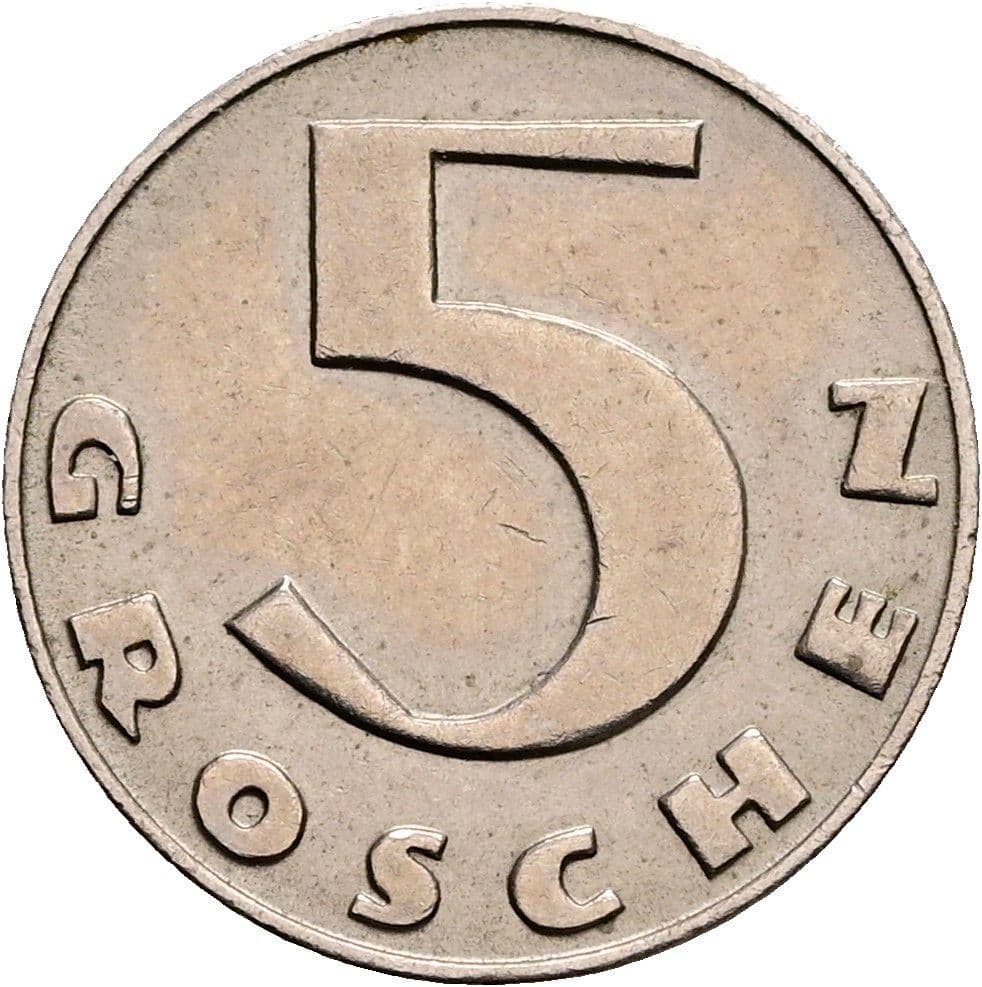 5 Groschen 1931 – Vorderseite