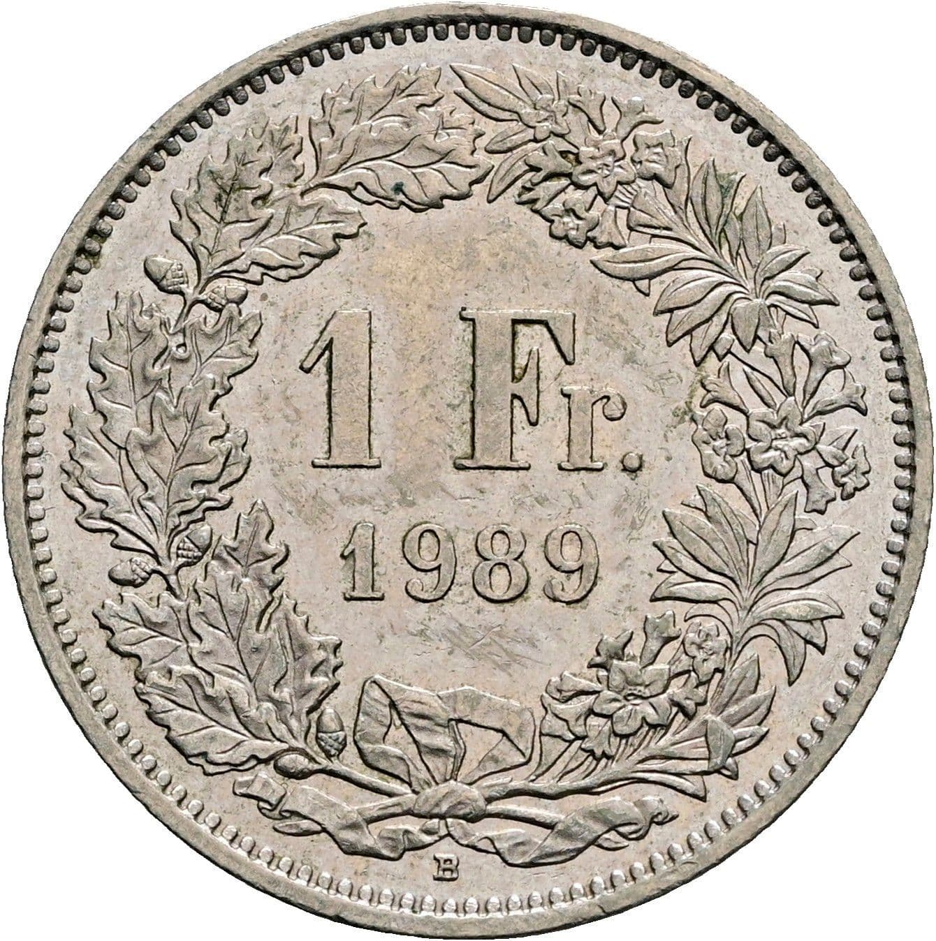 1 Franken 1989 B – Vorderseite