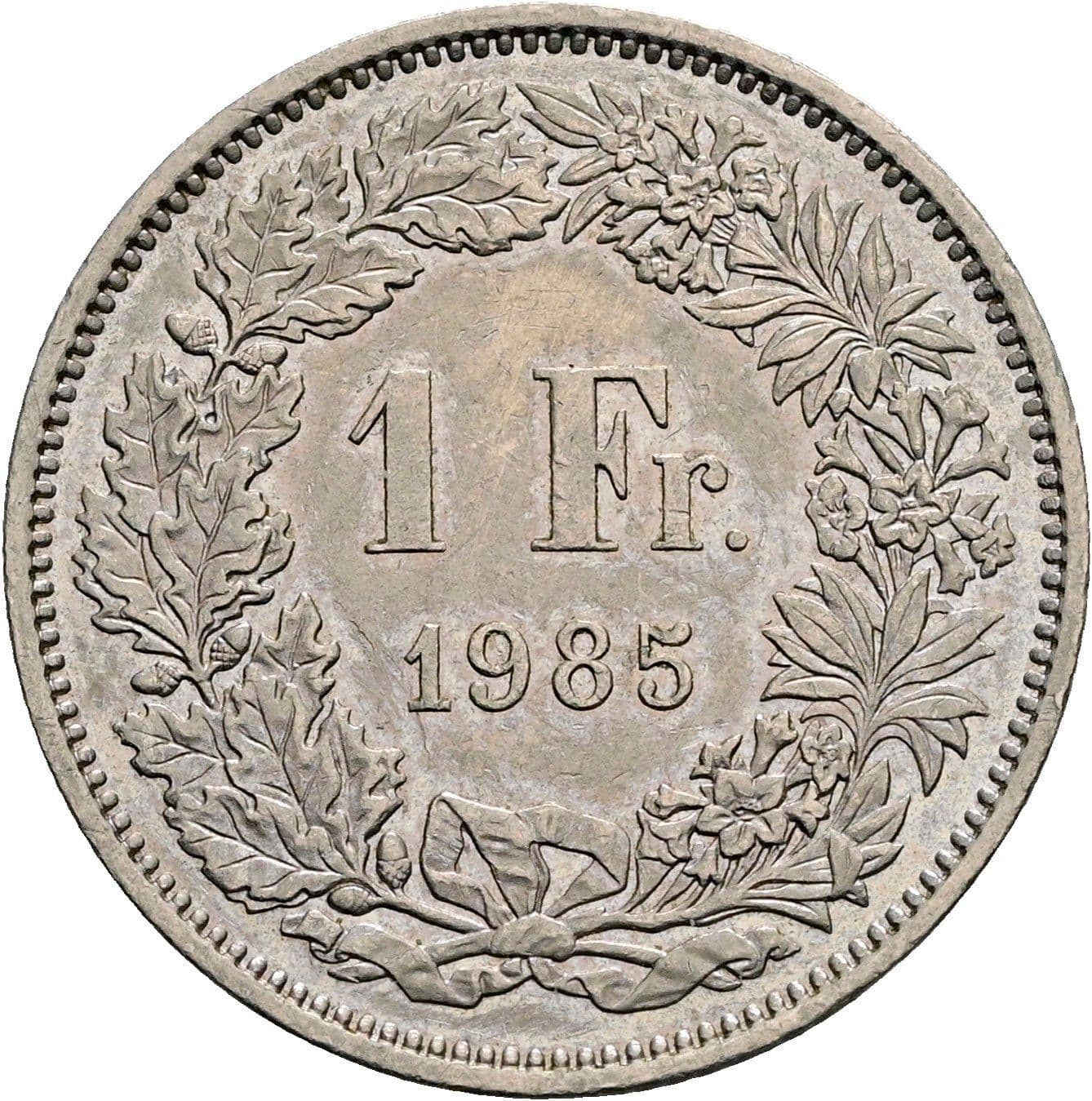 1 Franken 1985 – Vorderseite