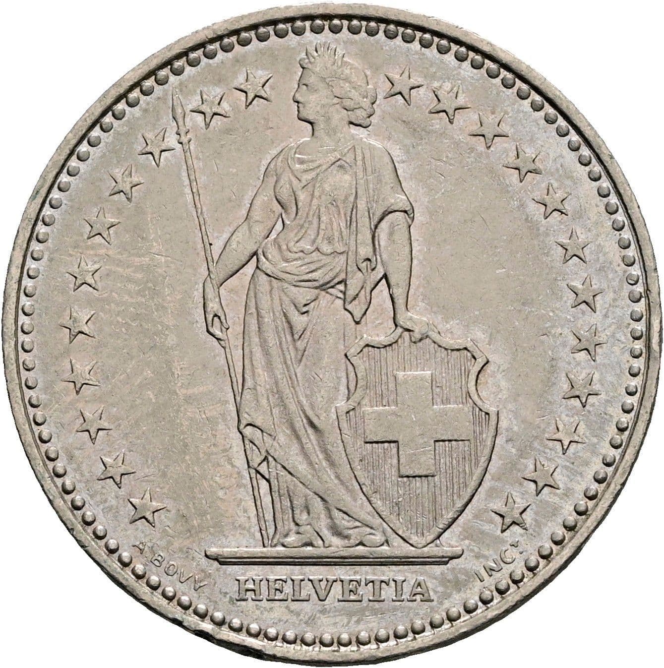 1 Franken 1985 – Rückseite