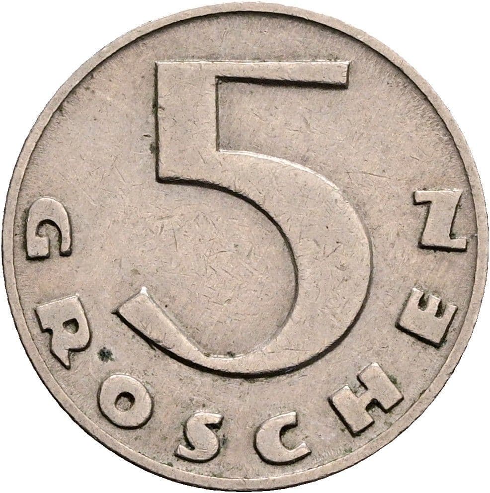5 Groschen 1932 – Vorderseite
