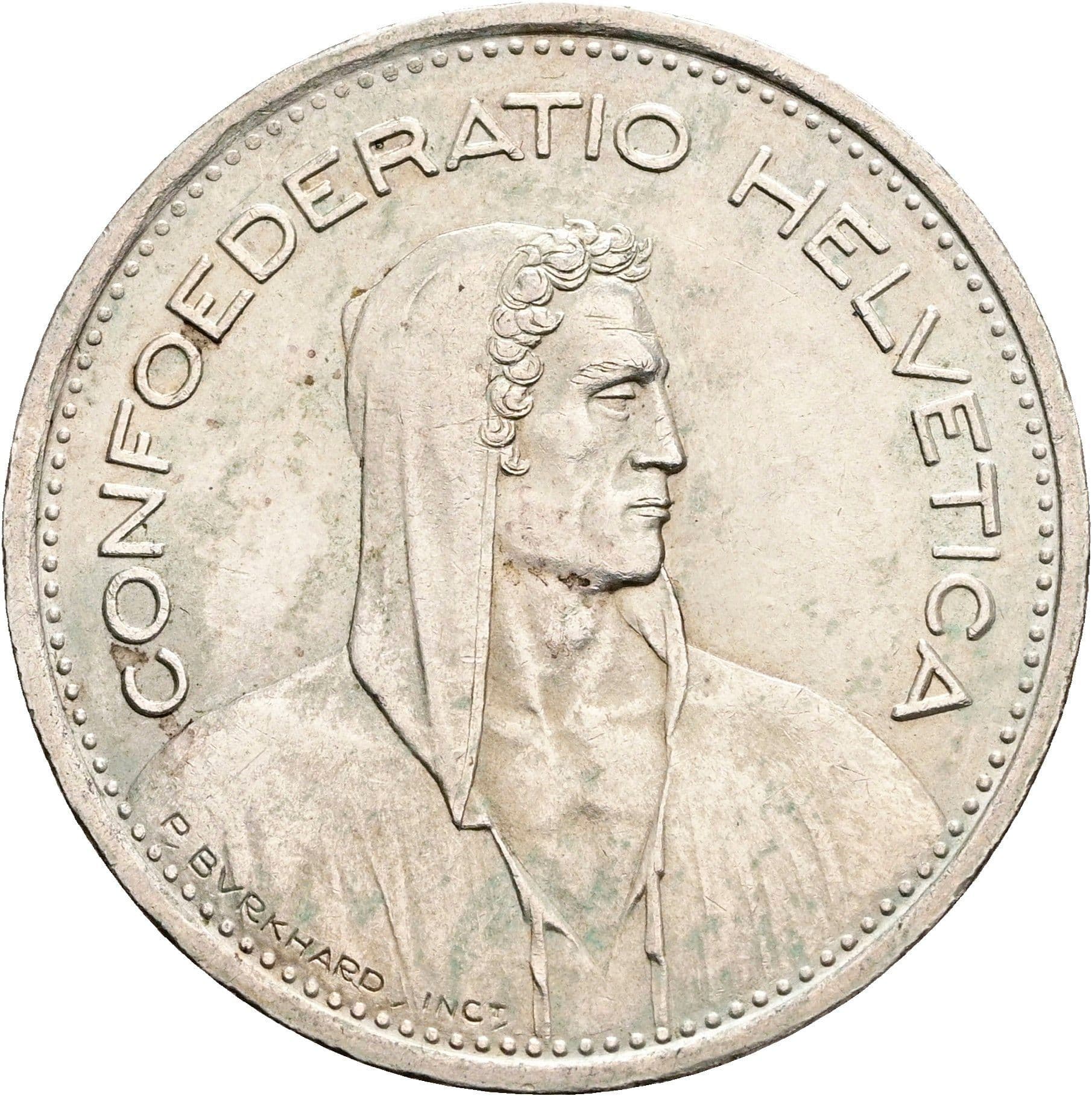 5 Franken 1954 B – Vorderseite