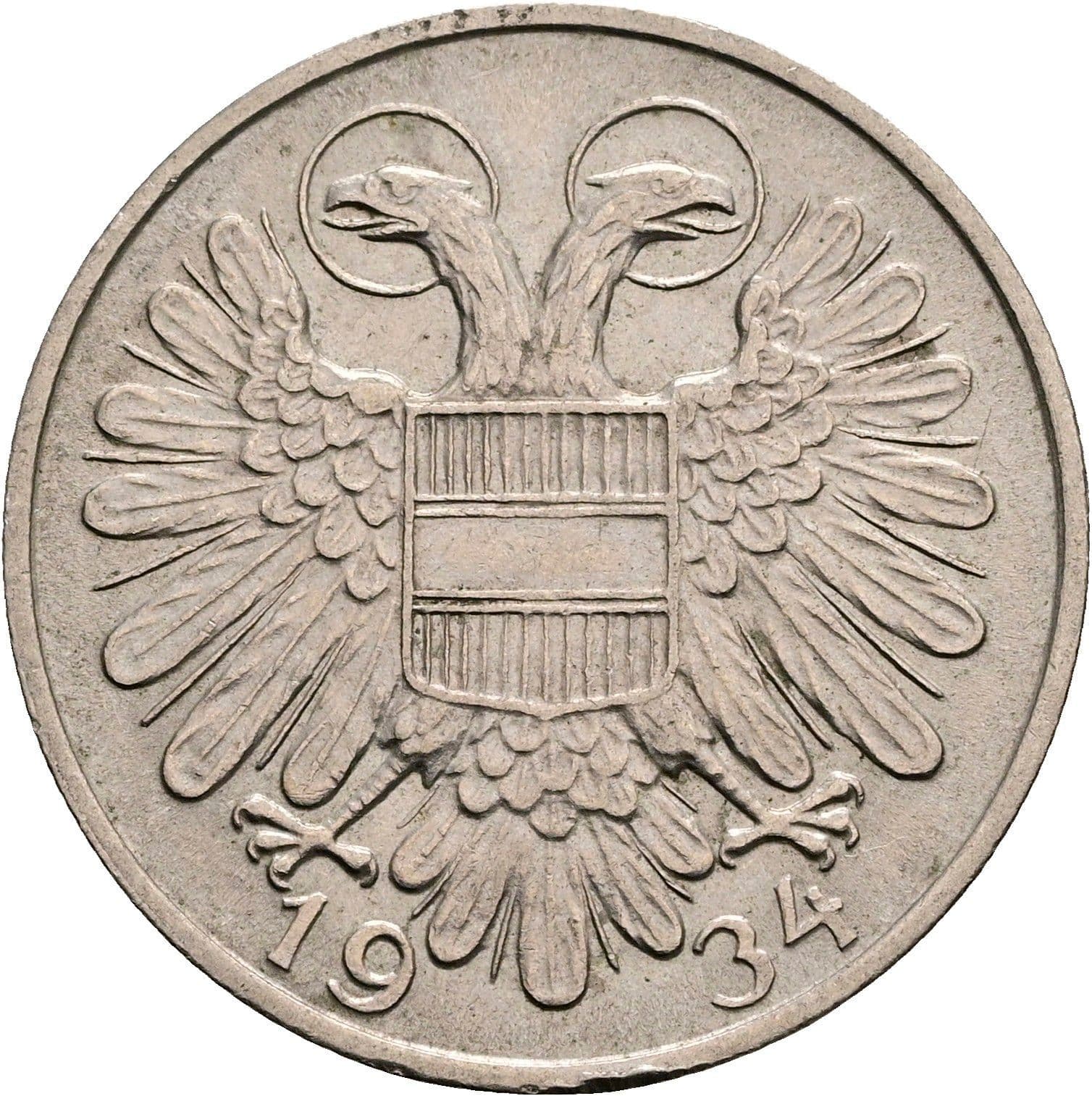1 Schilling 1934 – Rückseite