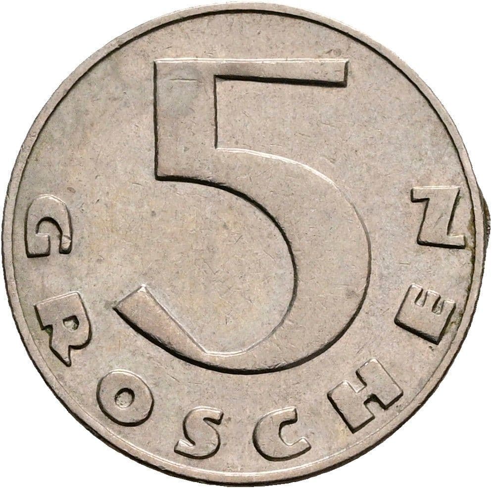5 Groschen 1936 – Vorderseite