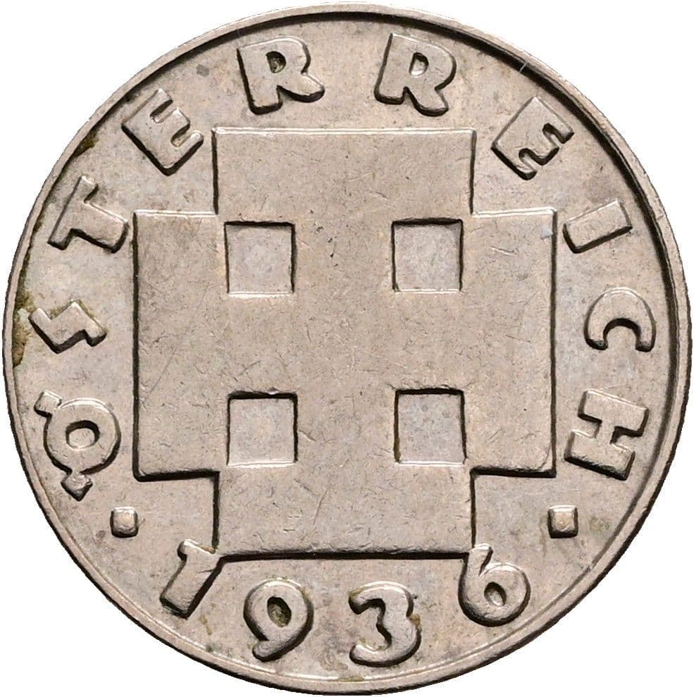 5 Groschen 1936 – Rückseite