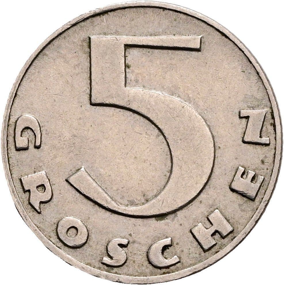 5 Groschen 1934 – Vorderseite