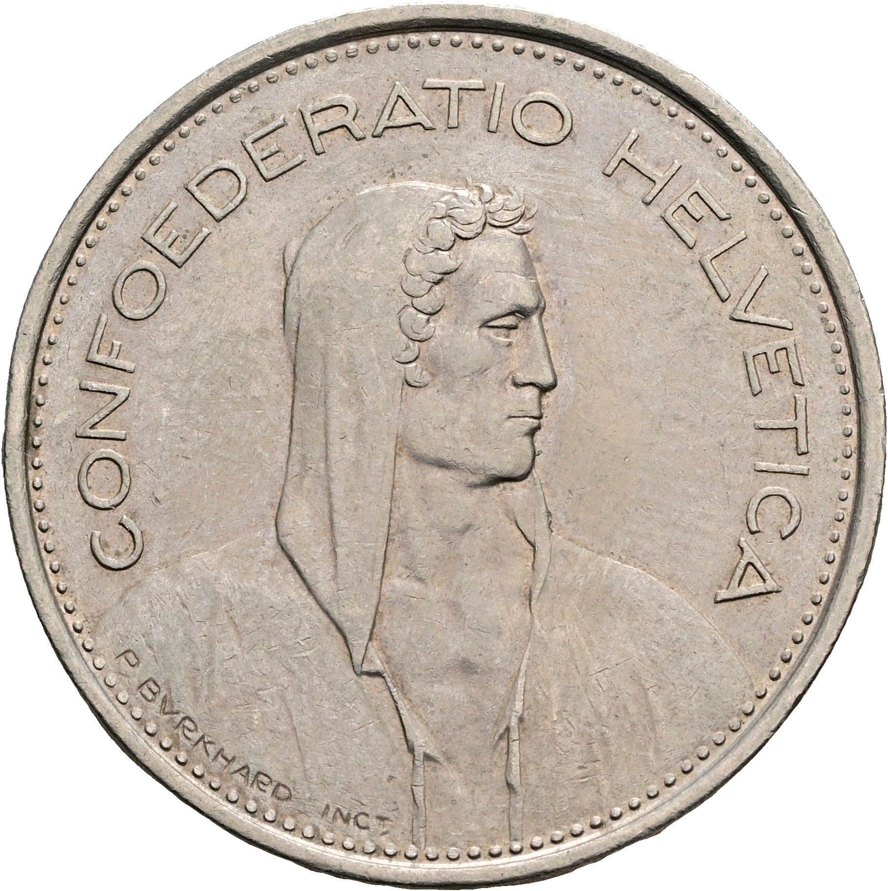 5 Franken 1975 – Vorderseite