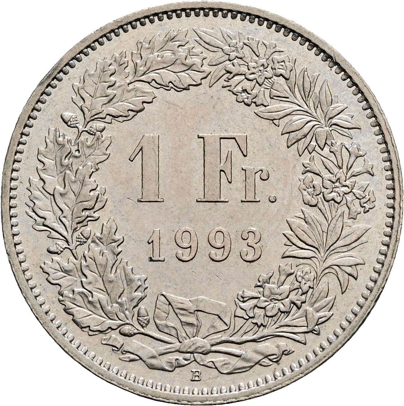 1 Franken 1993 B – Vorderseite