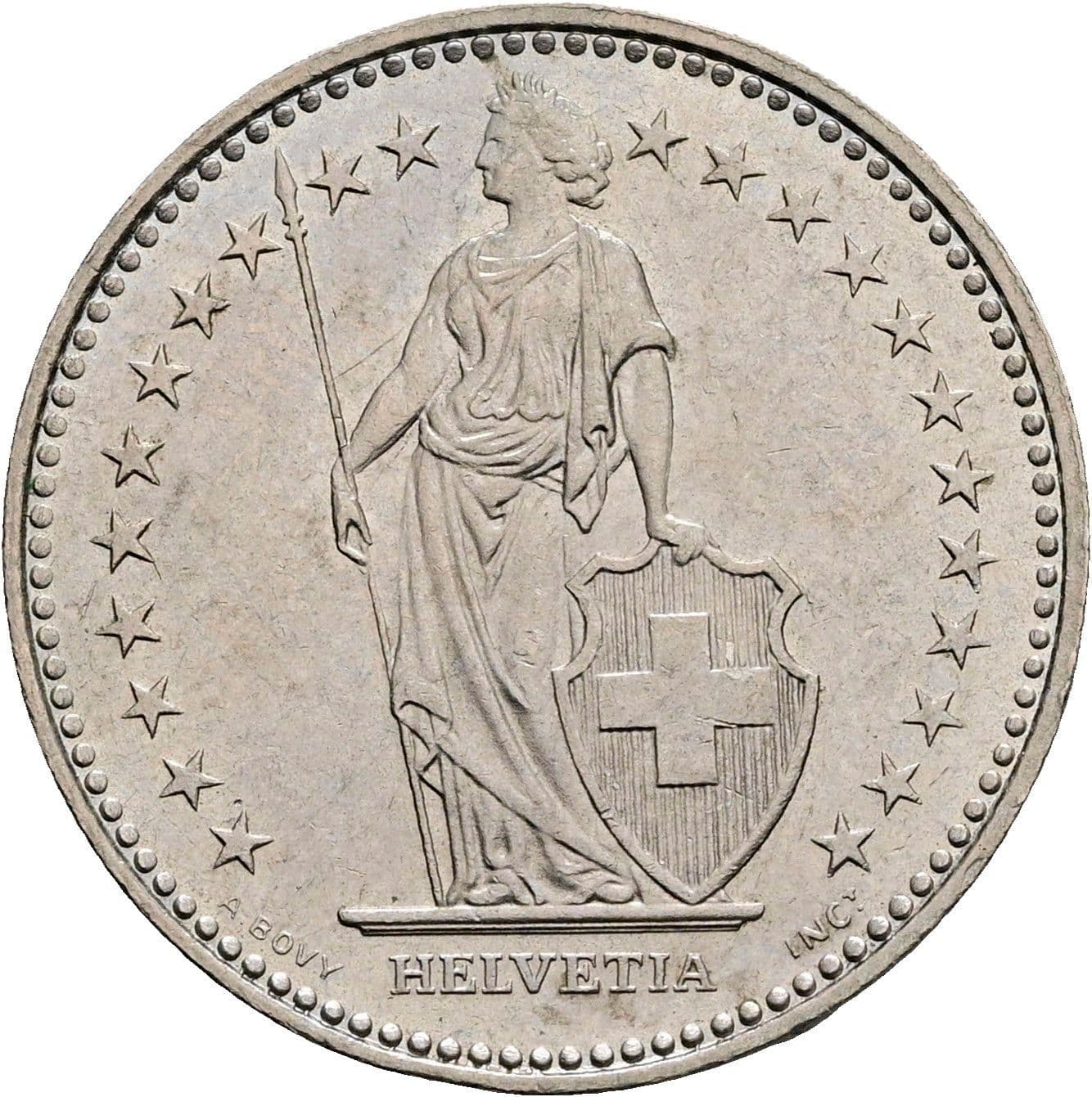 1 Franken 1993 B – Rückseite