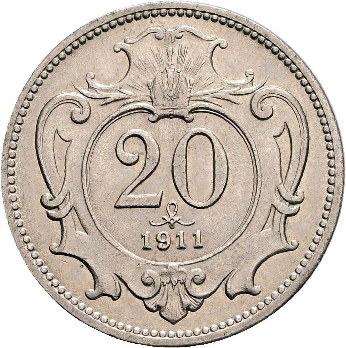20 Heller Franz Joseph I. 1848-1916 1911 – Vorderseite