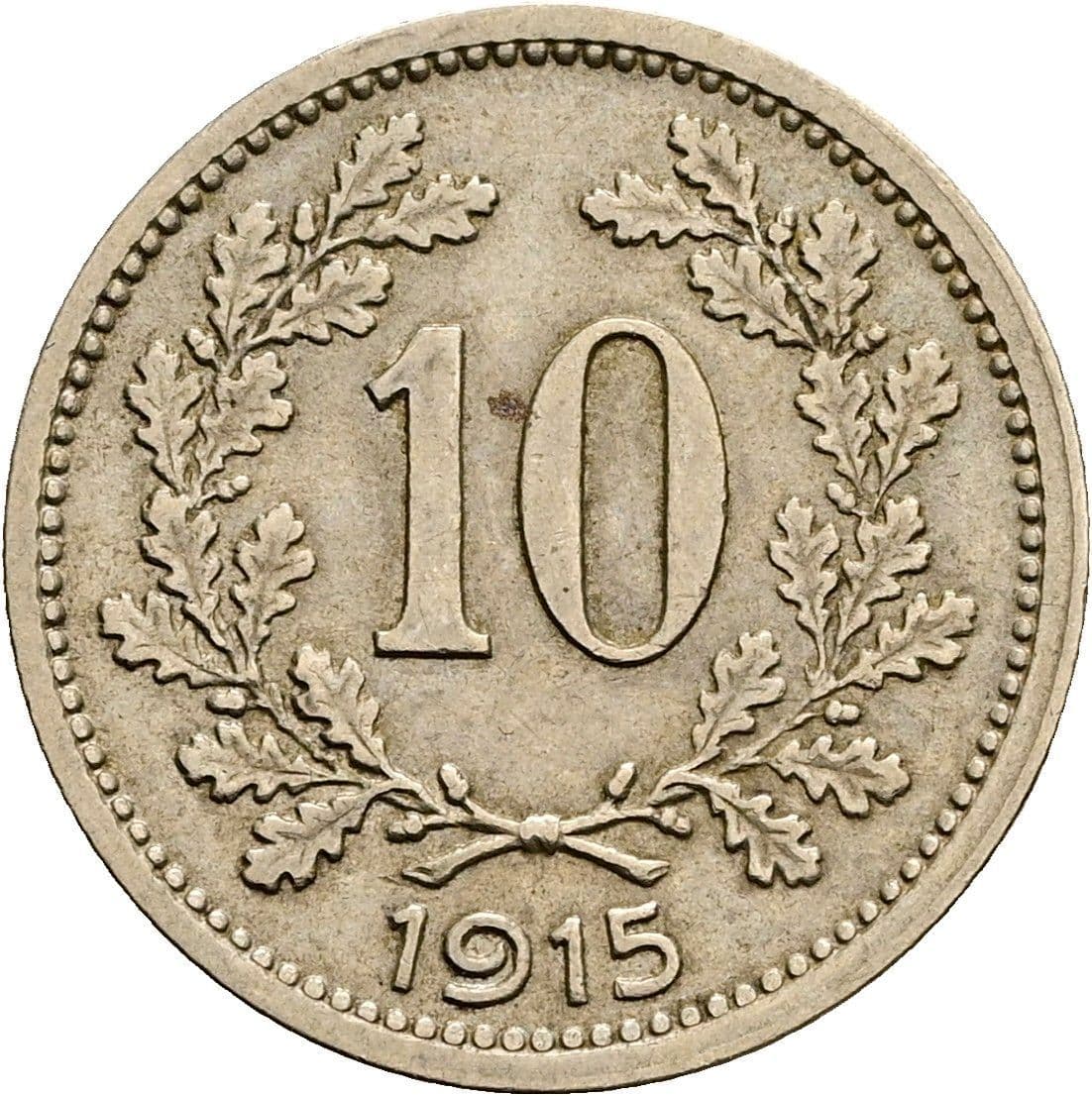 10 Heller Franz Joseph I. 1848-1916 1915 – Vorderseite