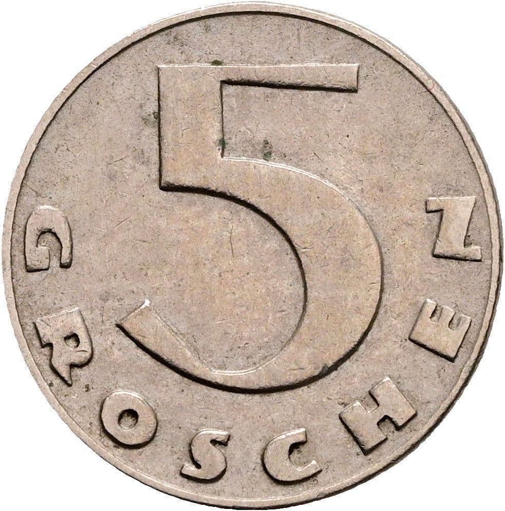 5 Groschen 1931 – Vorderseite