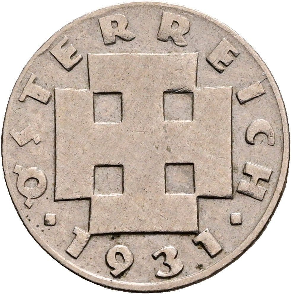 5 Groschen 1931 – Rückseite