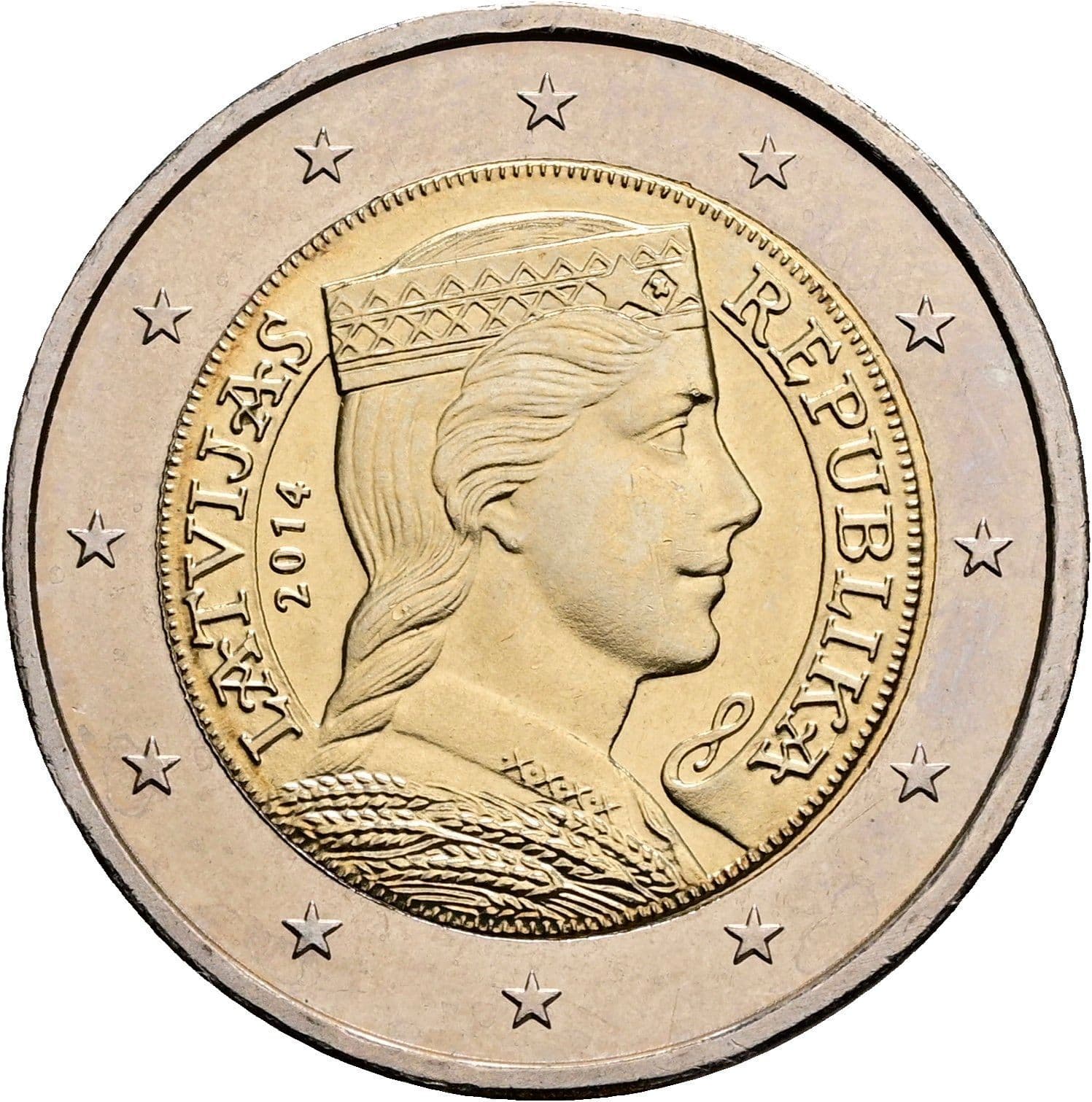 2 Euro 2014 – Rückseite
