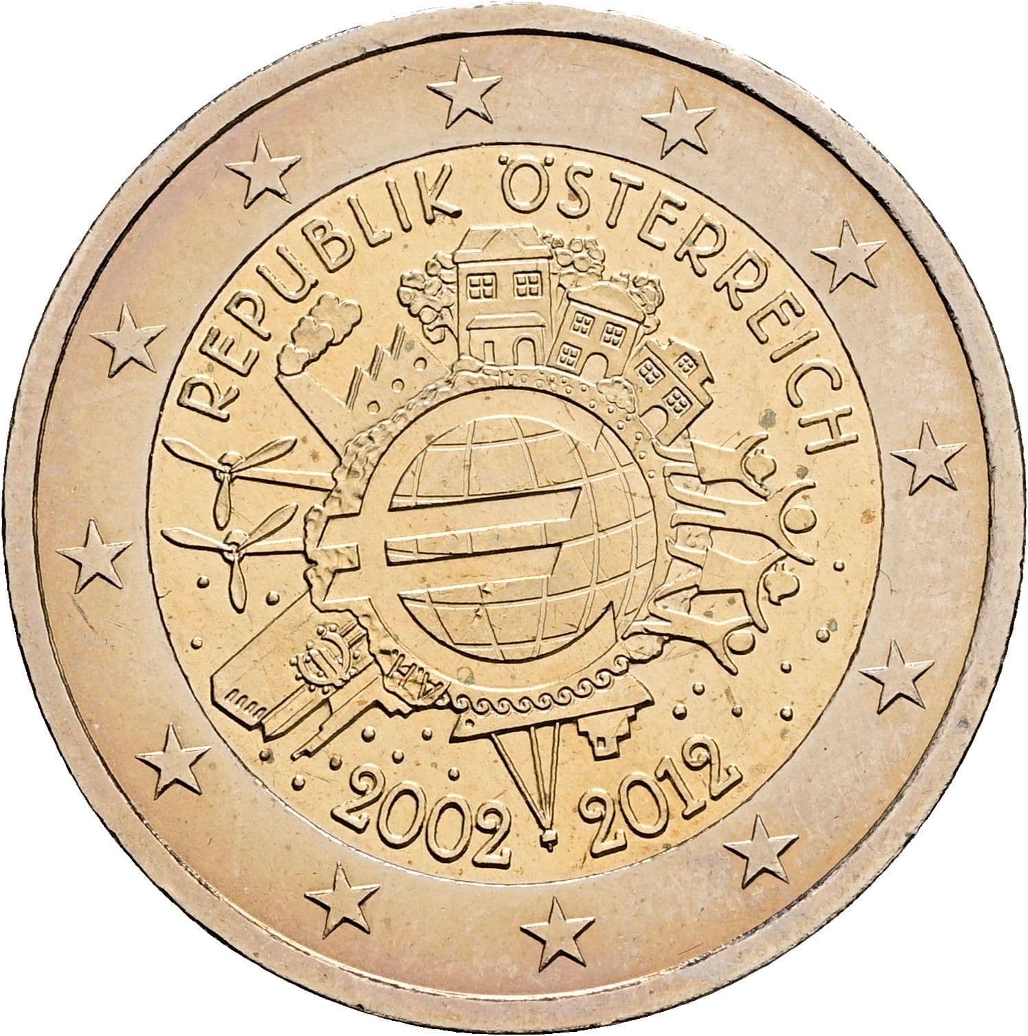 2 Euro 2012 – Rückseite