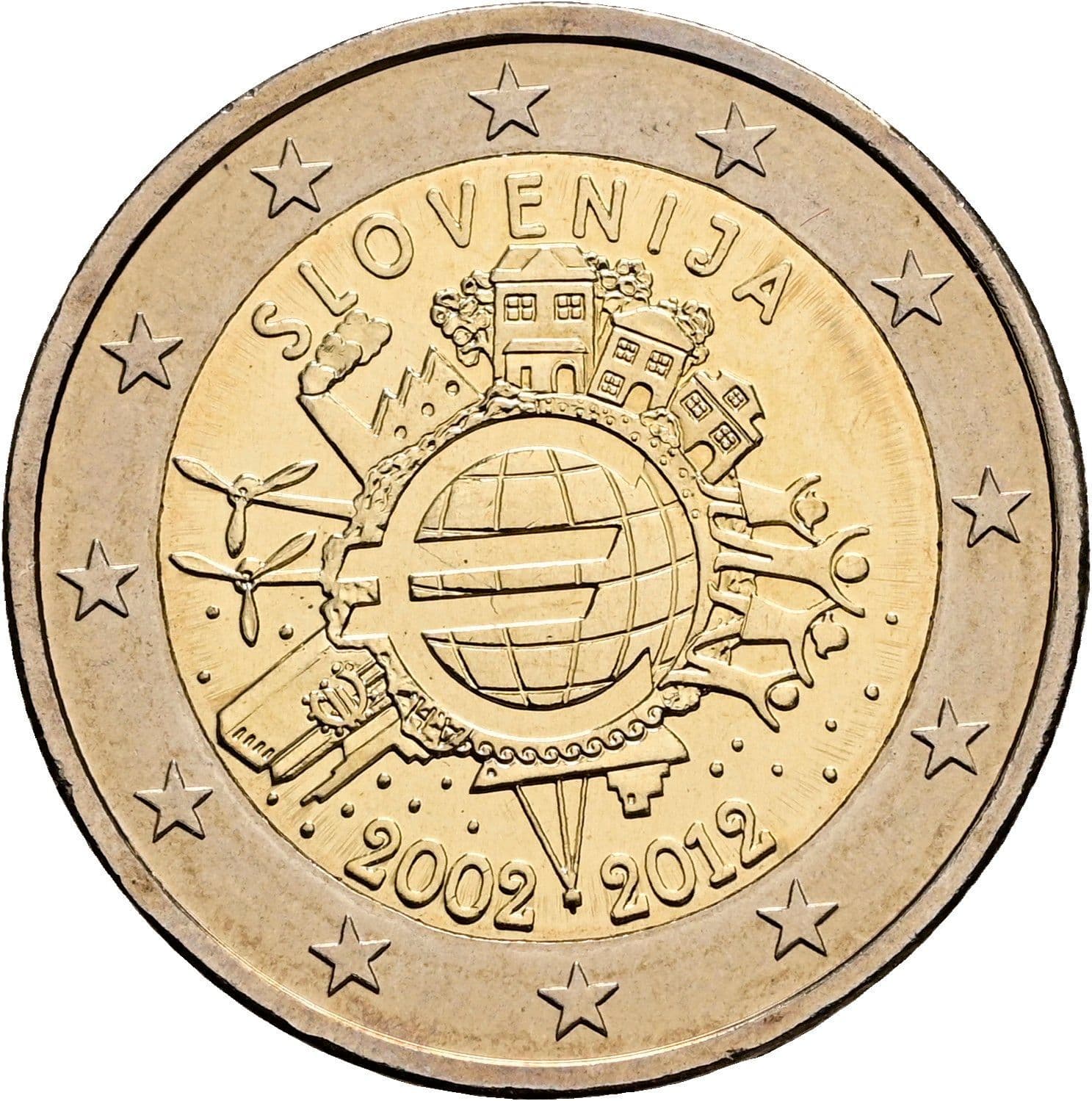 2 Euro 2012 – Rückseite