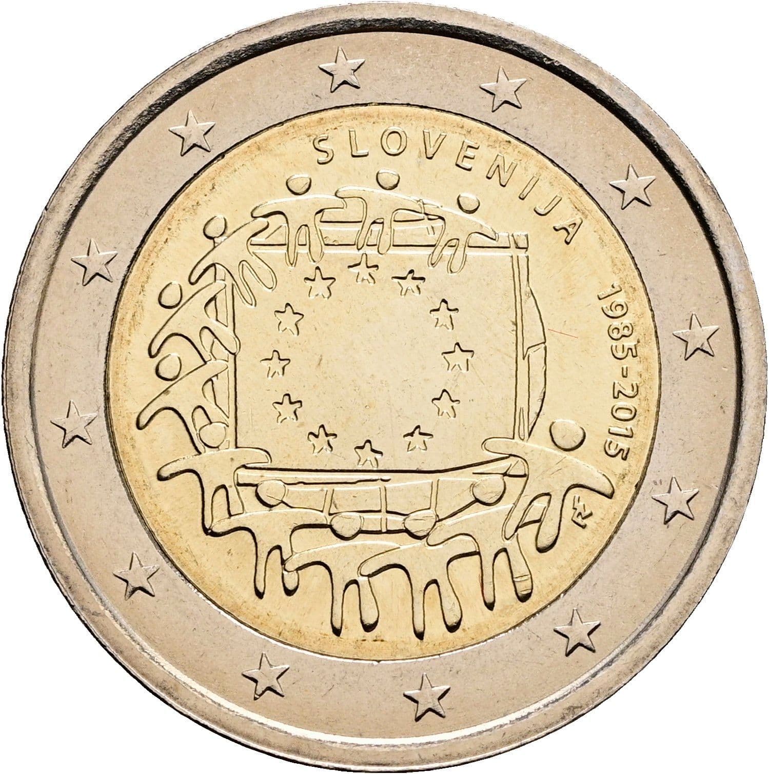 2 Euro 2015 – Rückseite