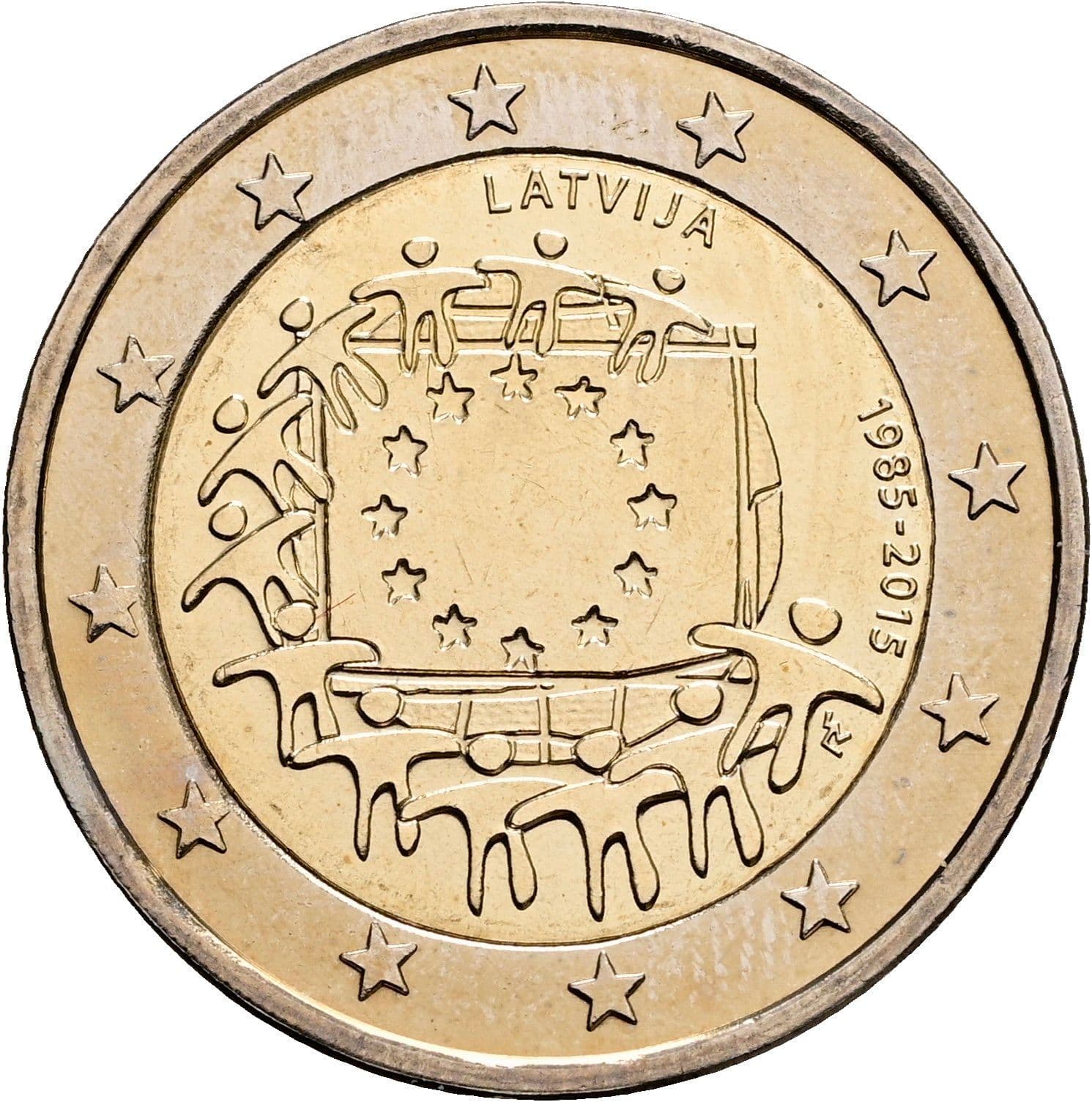 2 Euro 2015 – Rückseite