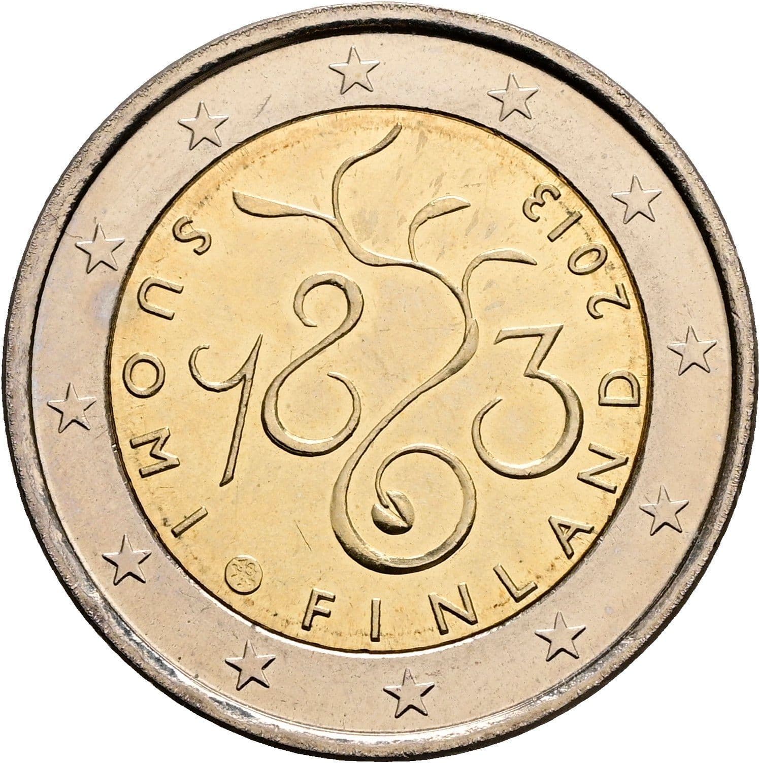 2 Euro 2013 – Rückseite