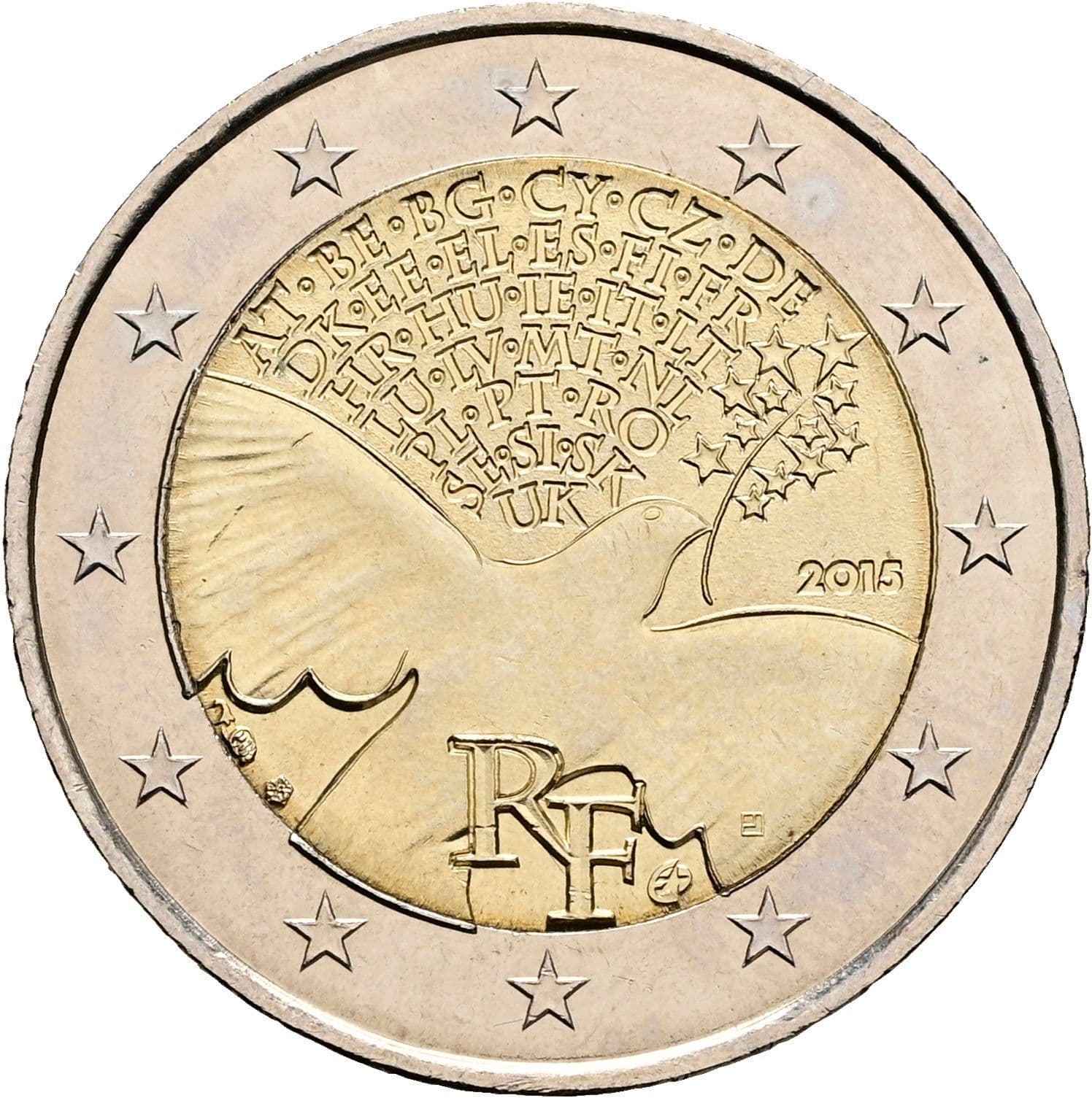 2 Euro 2015 – Rückseite