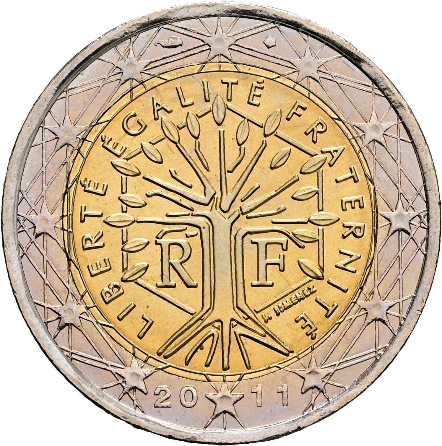 2 Euro 2011 – Rückseite