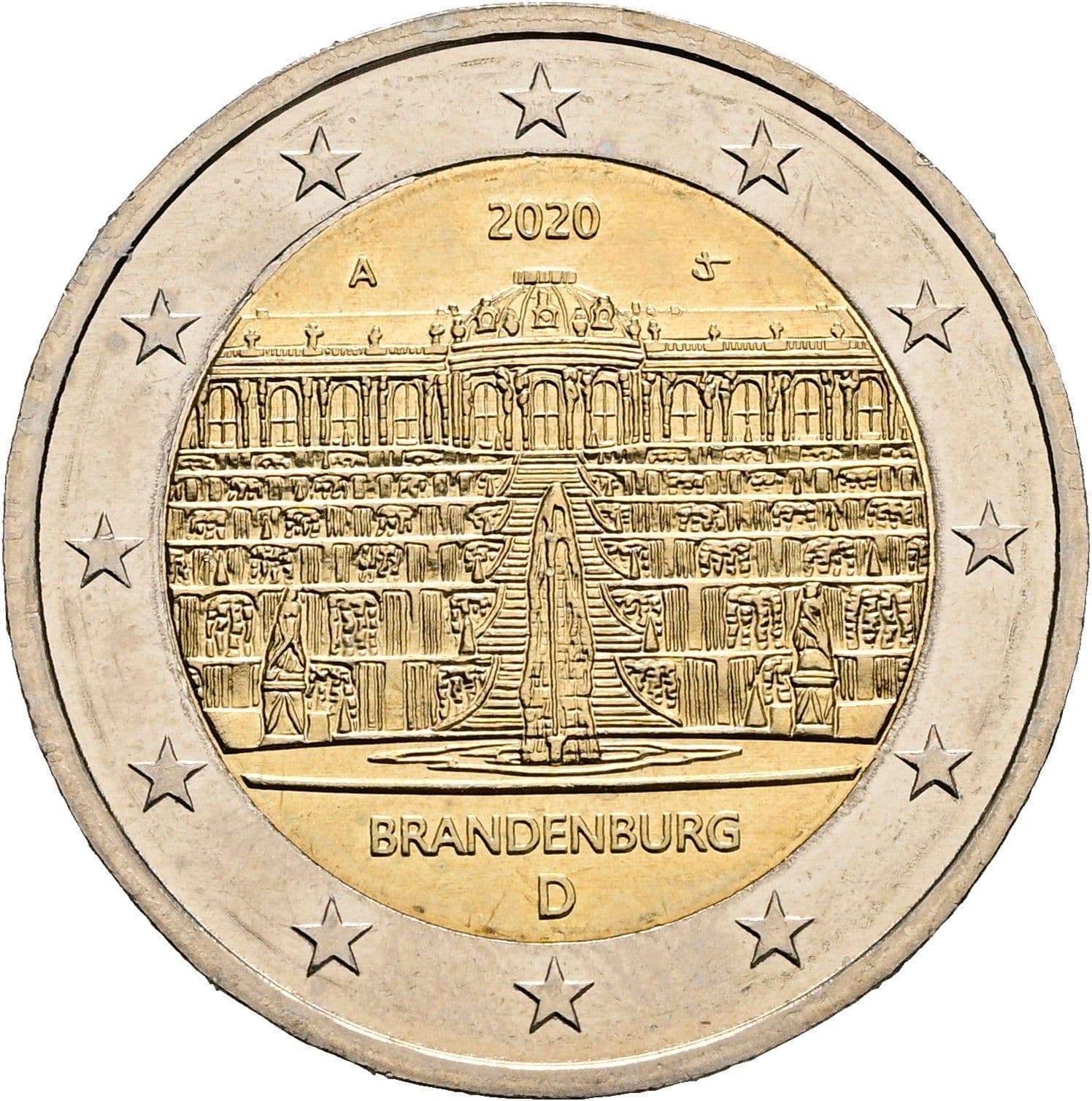 2 Euro 2020 A – Rückseite