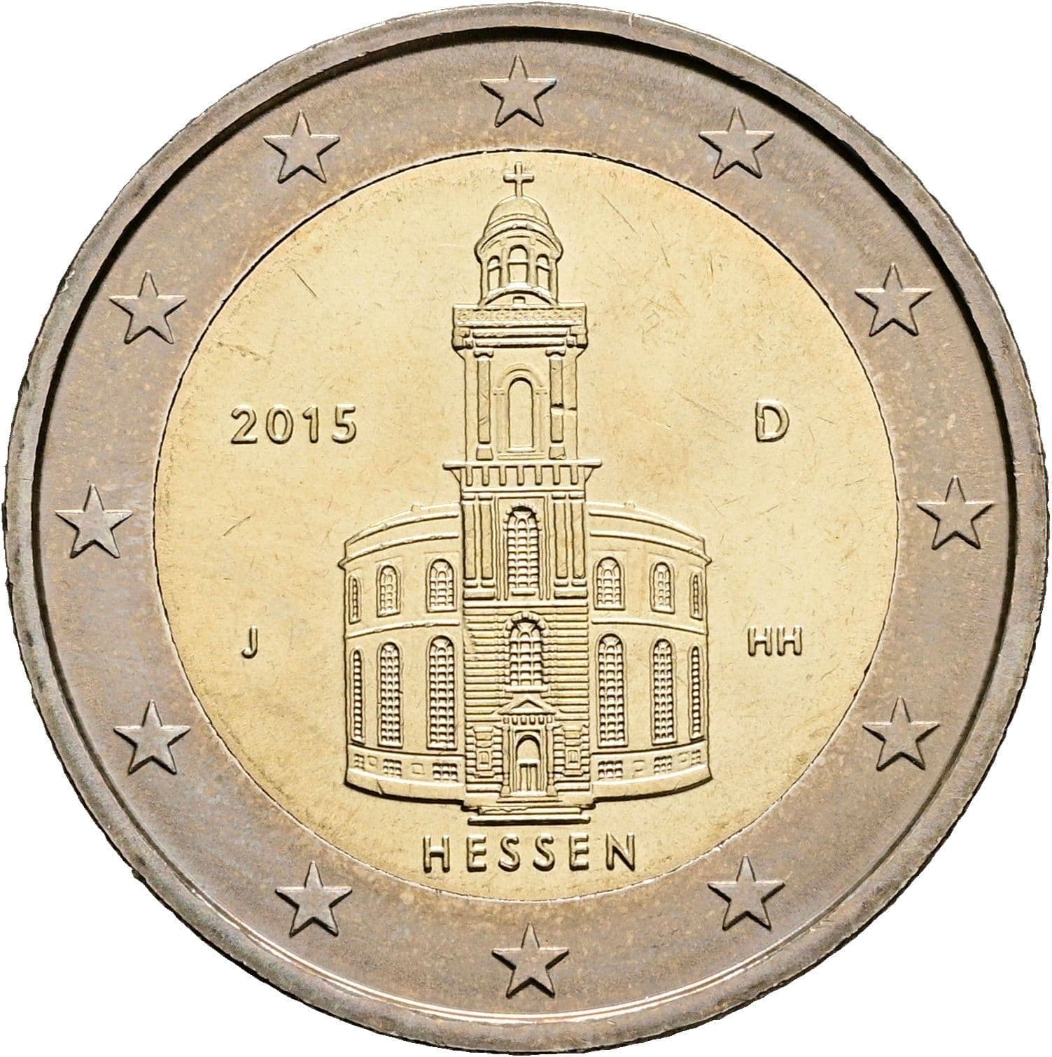 2 Euro 2015 J – Rückseite