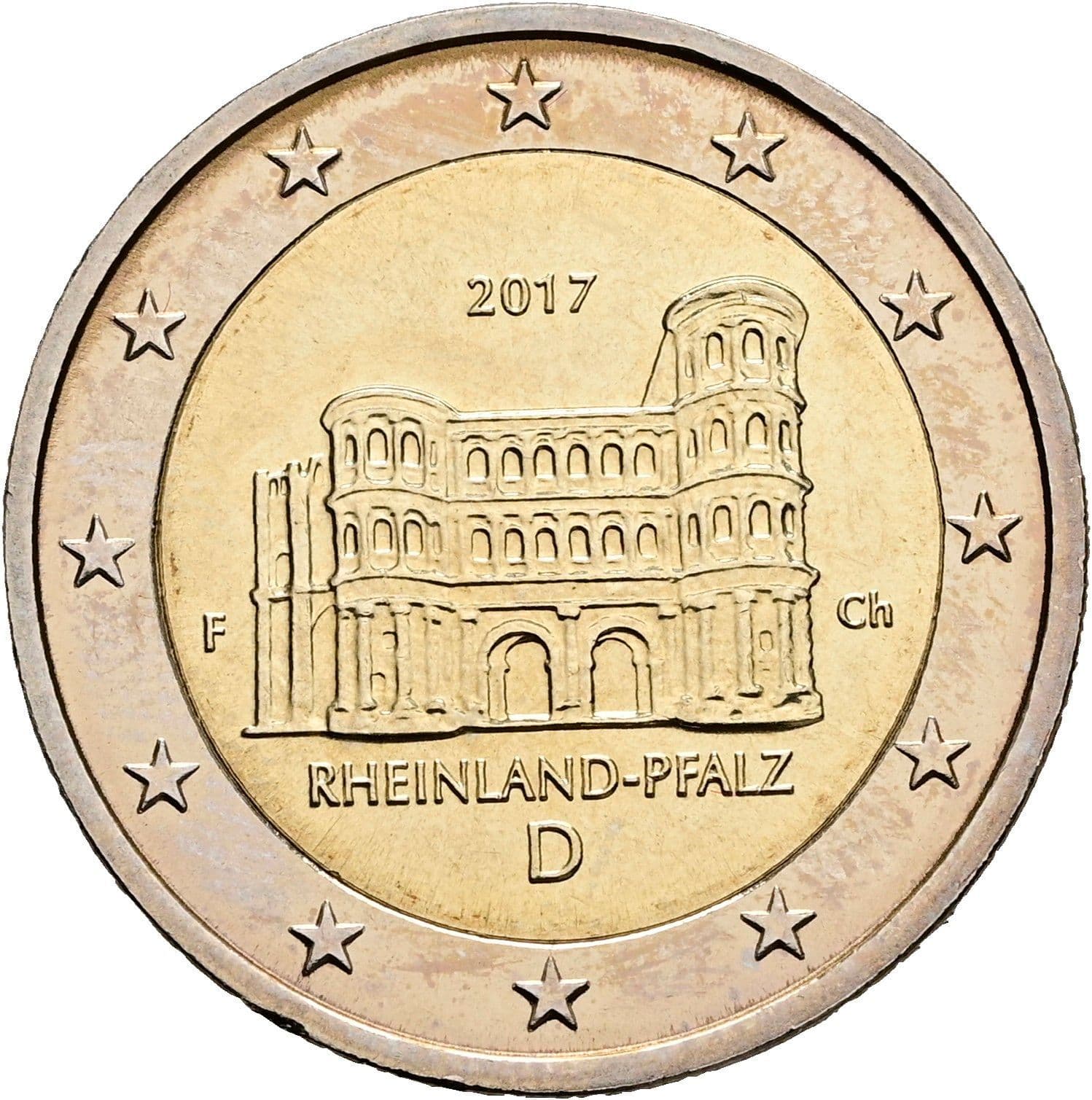 2 Euro 2017 F – Rückseite