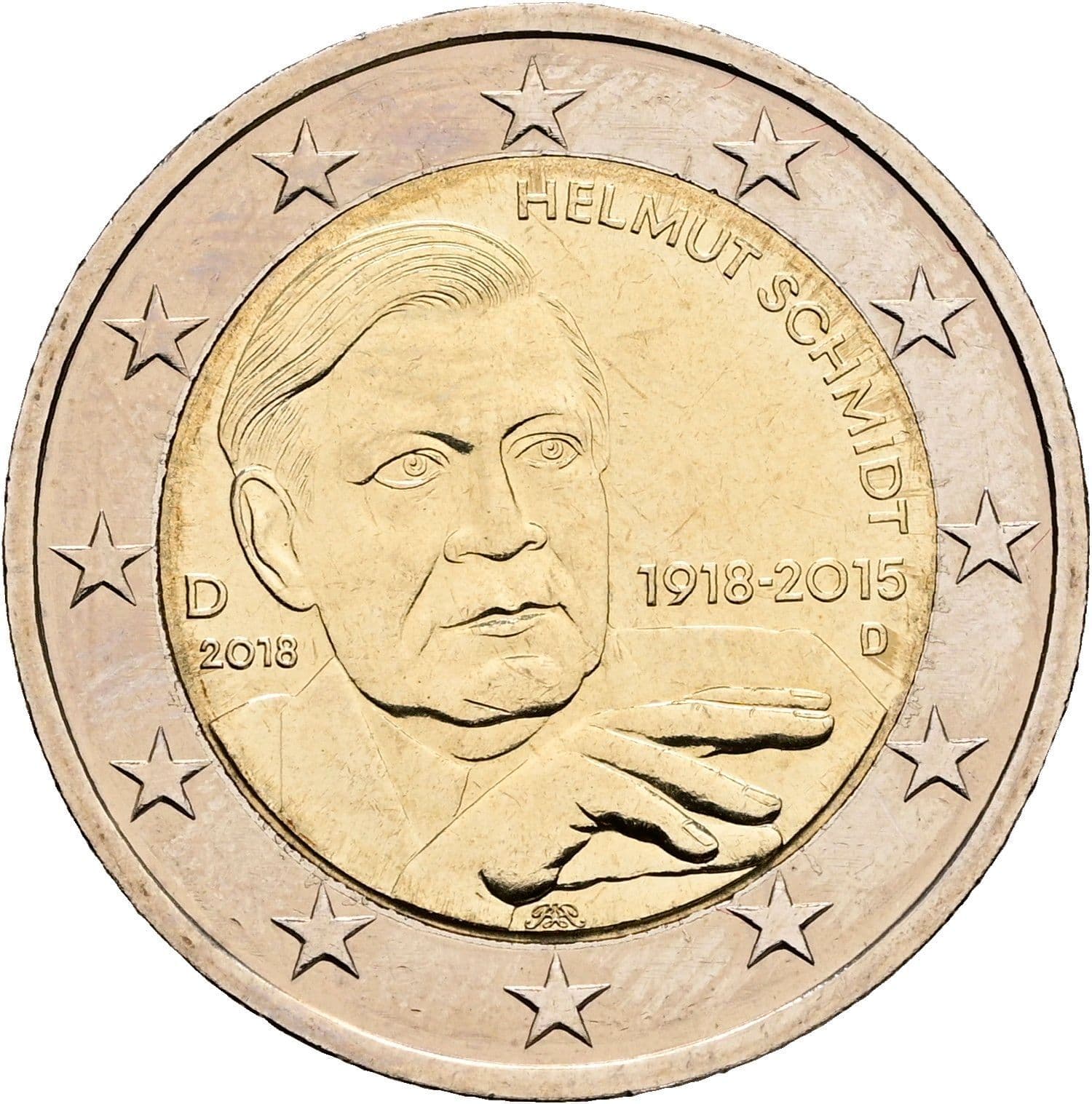 2 Euro 2018 D – Rückseite