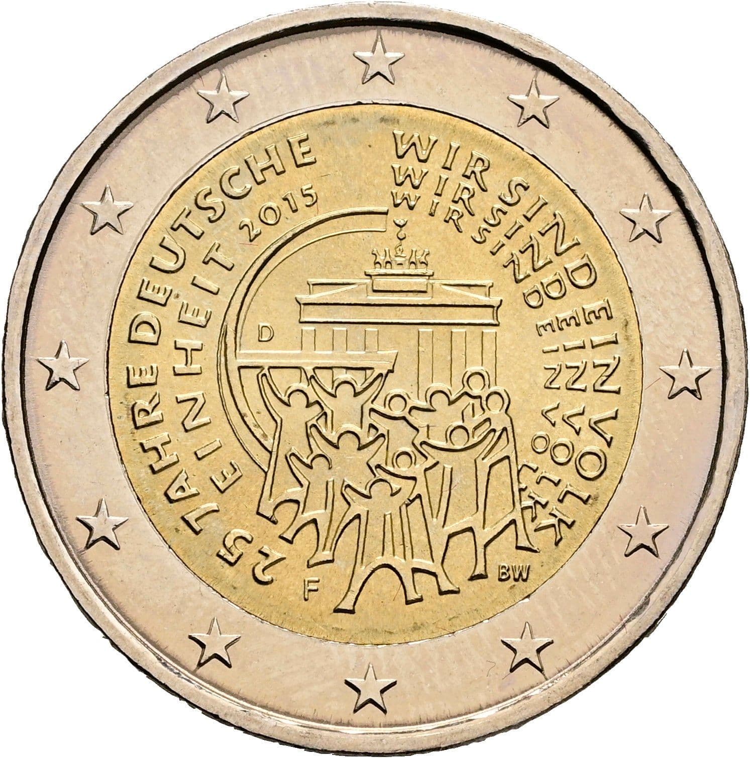 2 Euro 2015 F – Rückseite
