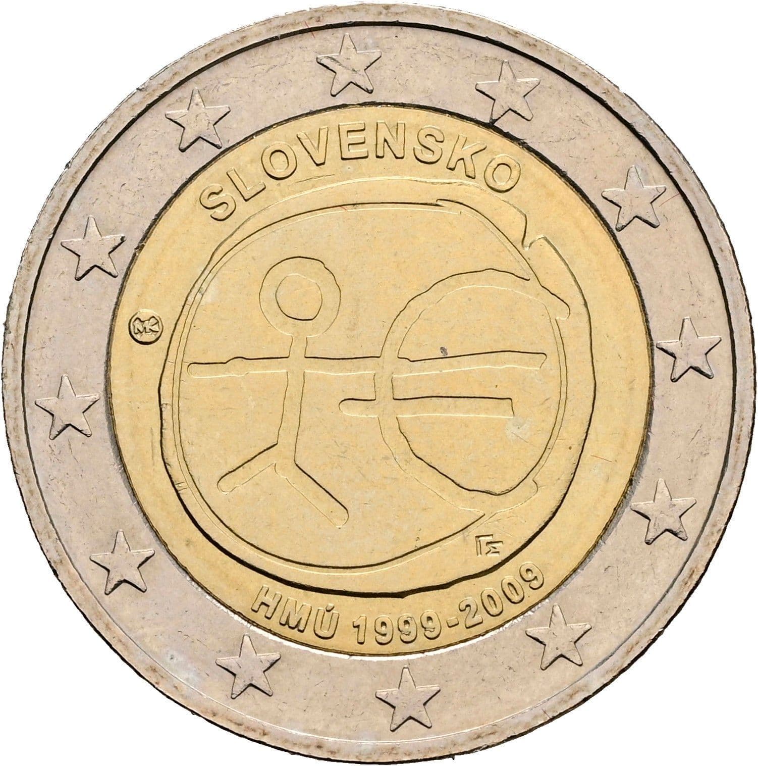 2 Euro 2009 – Rückseite