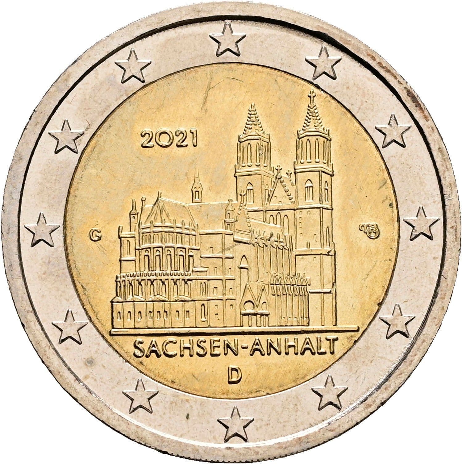 2 Euro 2021 G – Rückseite