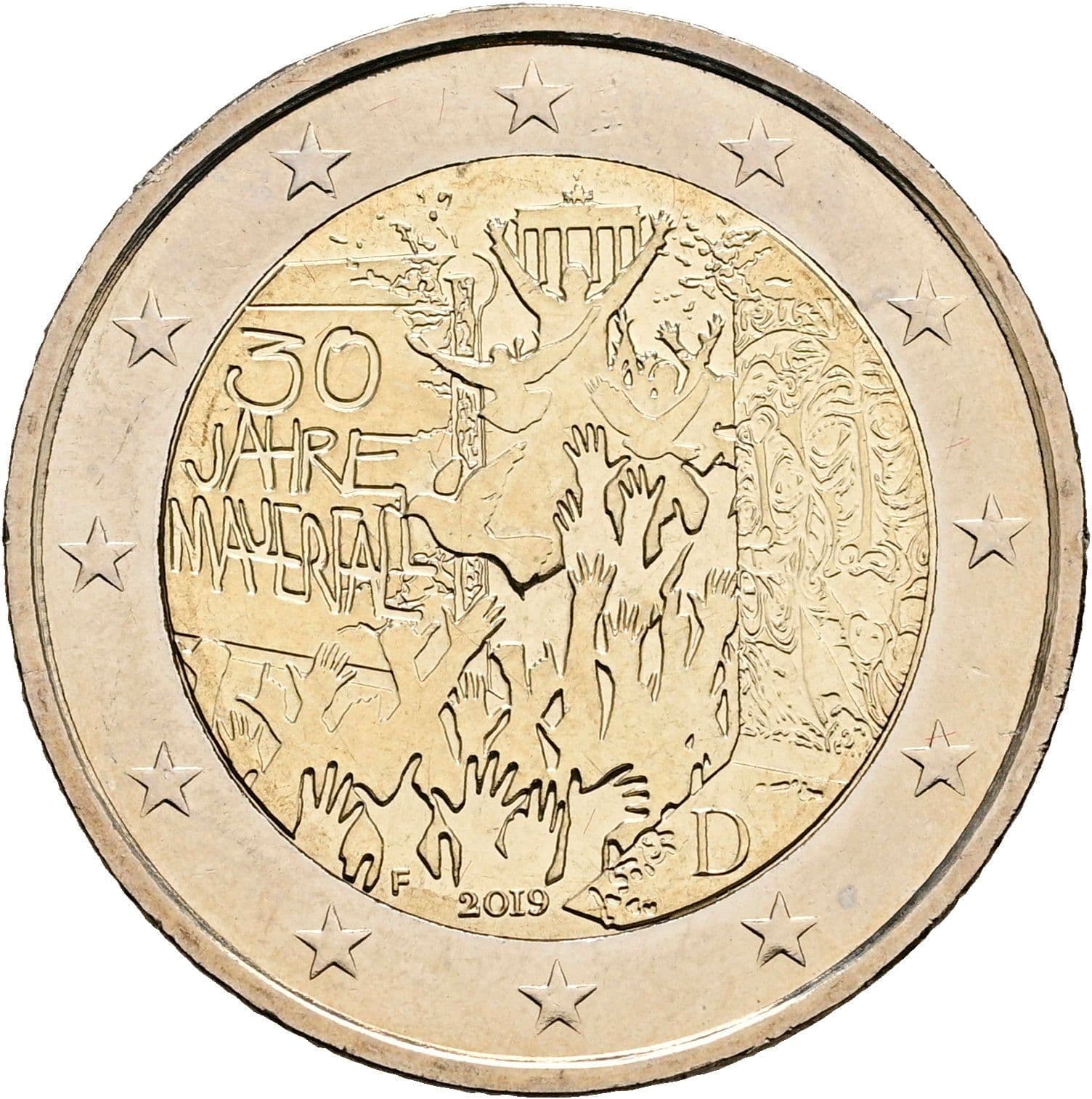2 Euro 2019 F – Rückseite
