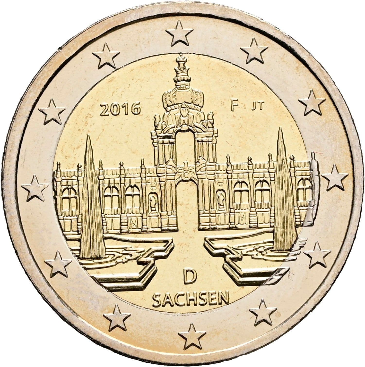 2 Euro 2016 F – Rückseite