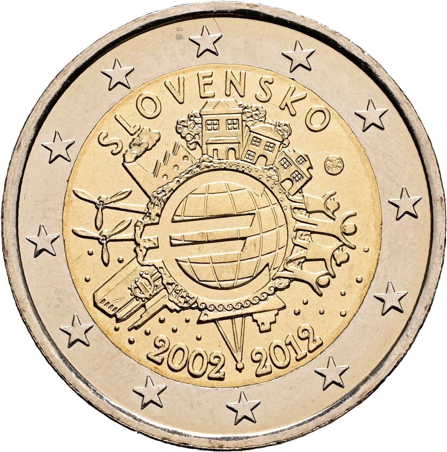 2 Euro 2012 – Rückseite