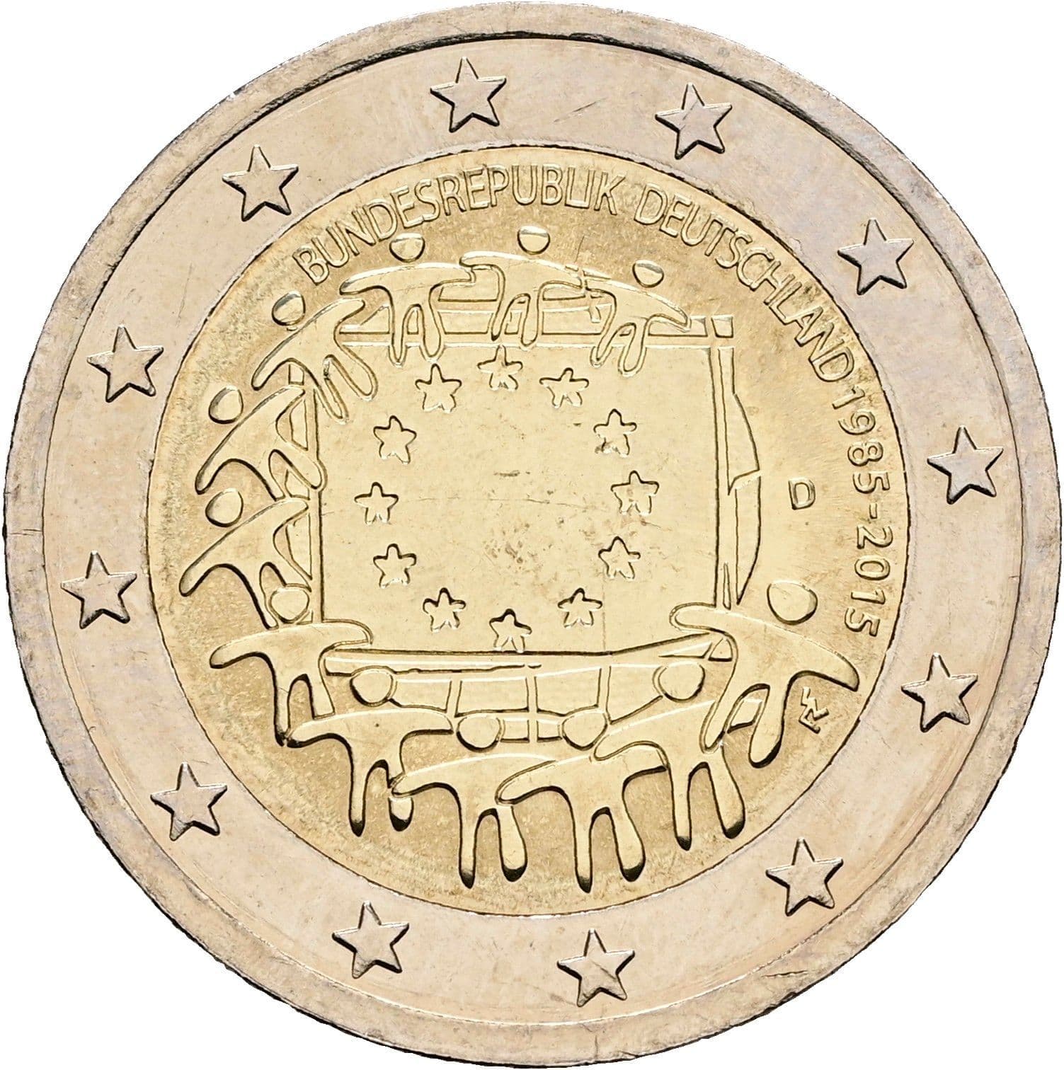 2 Euro 2015 D – Rückseite