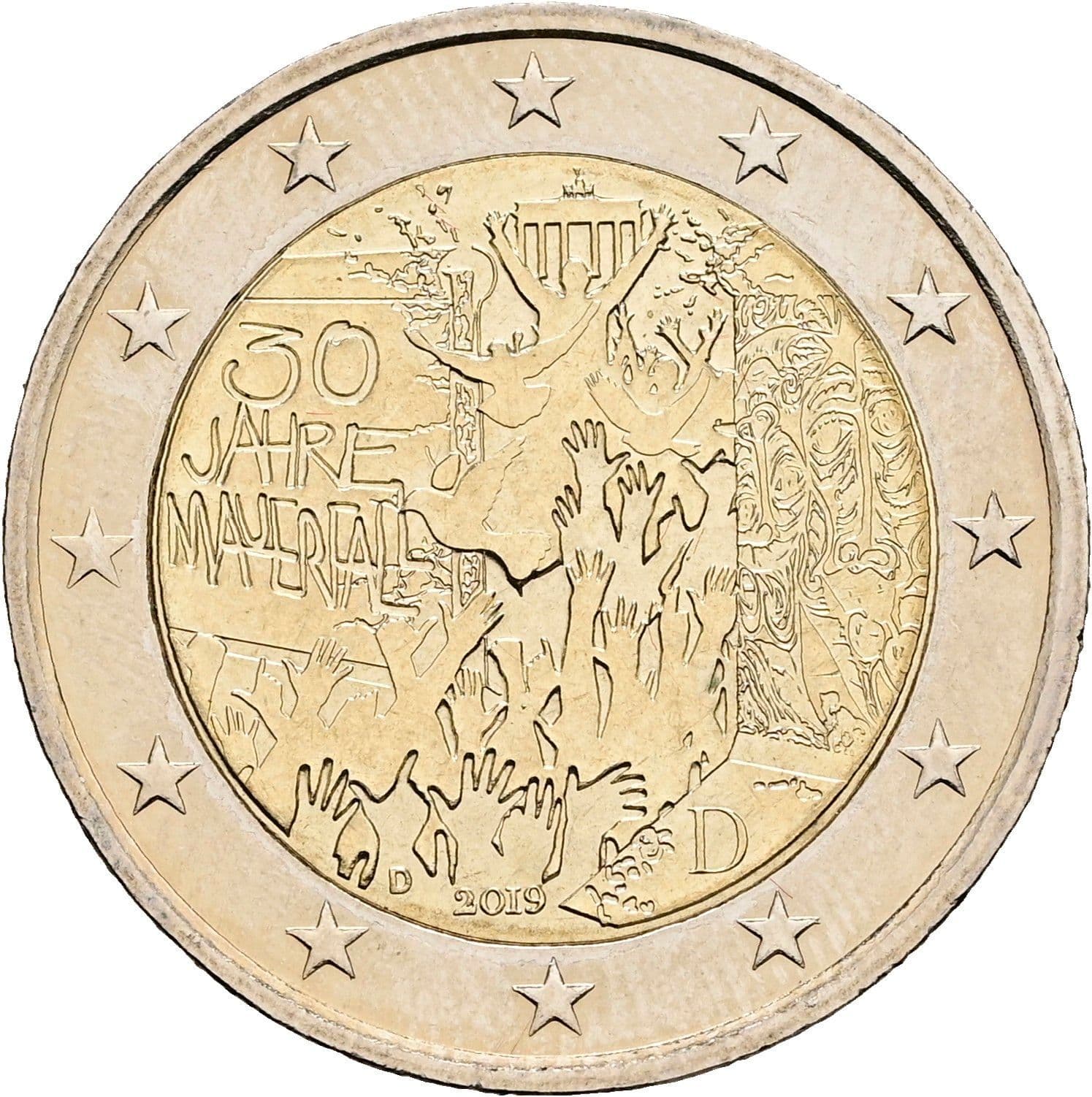 2 Euro 2019 D – Rückseite