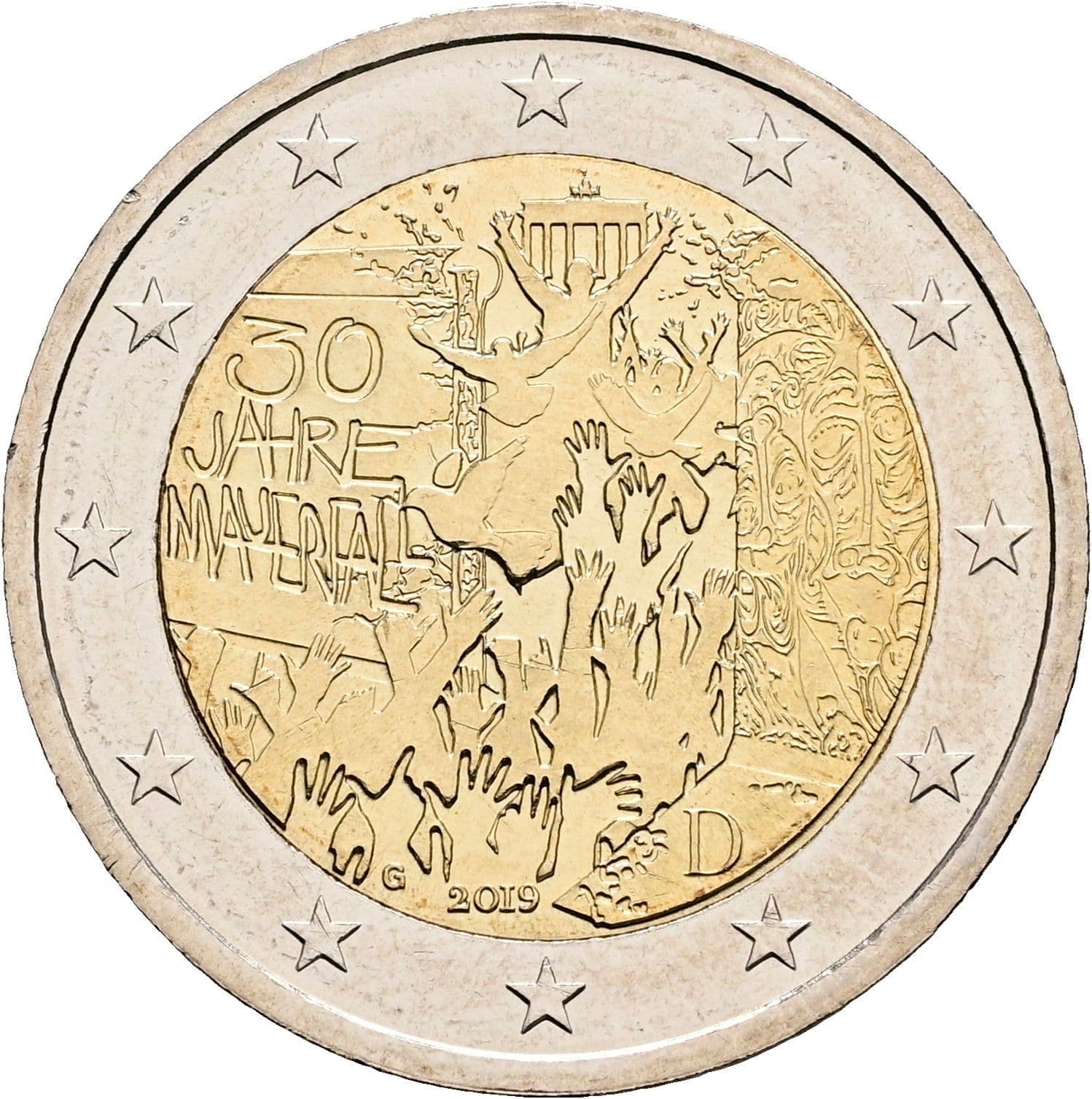 2 Euro 2019 G – Rückseite