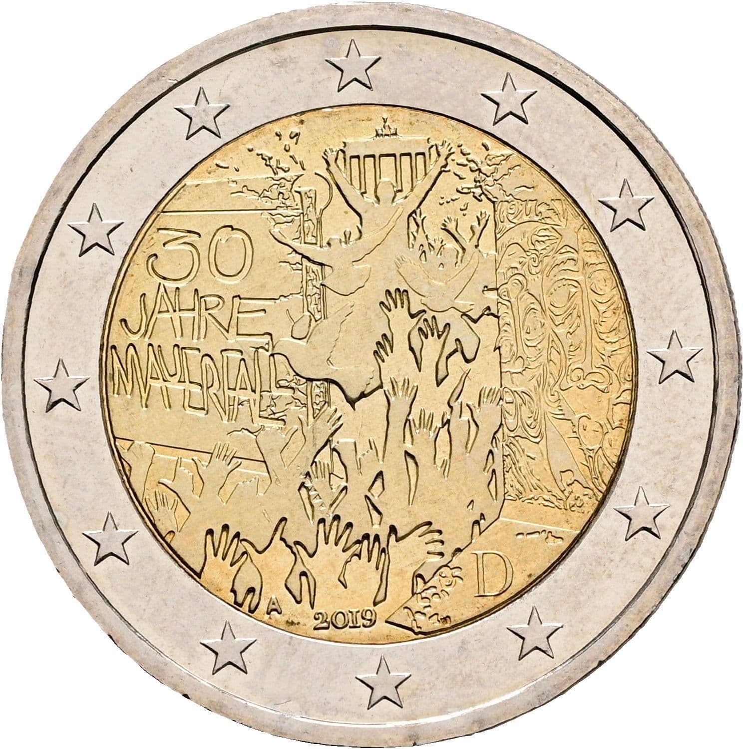 2 Euro 2019 A – Rückseite