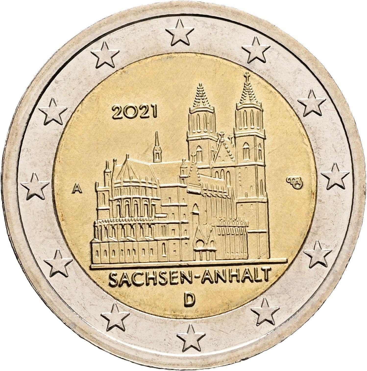 2 Euro 2021 A – Rückseite