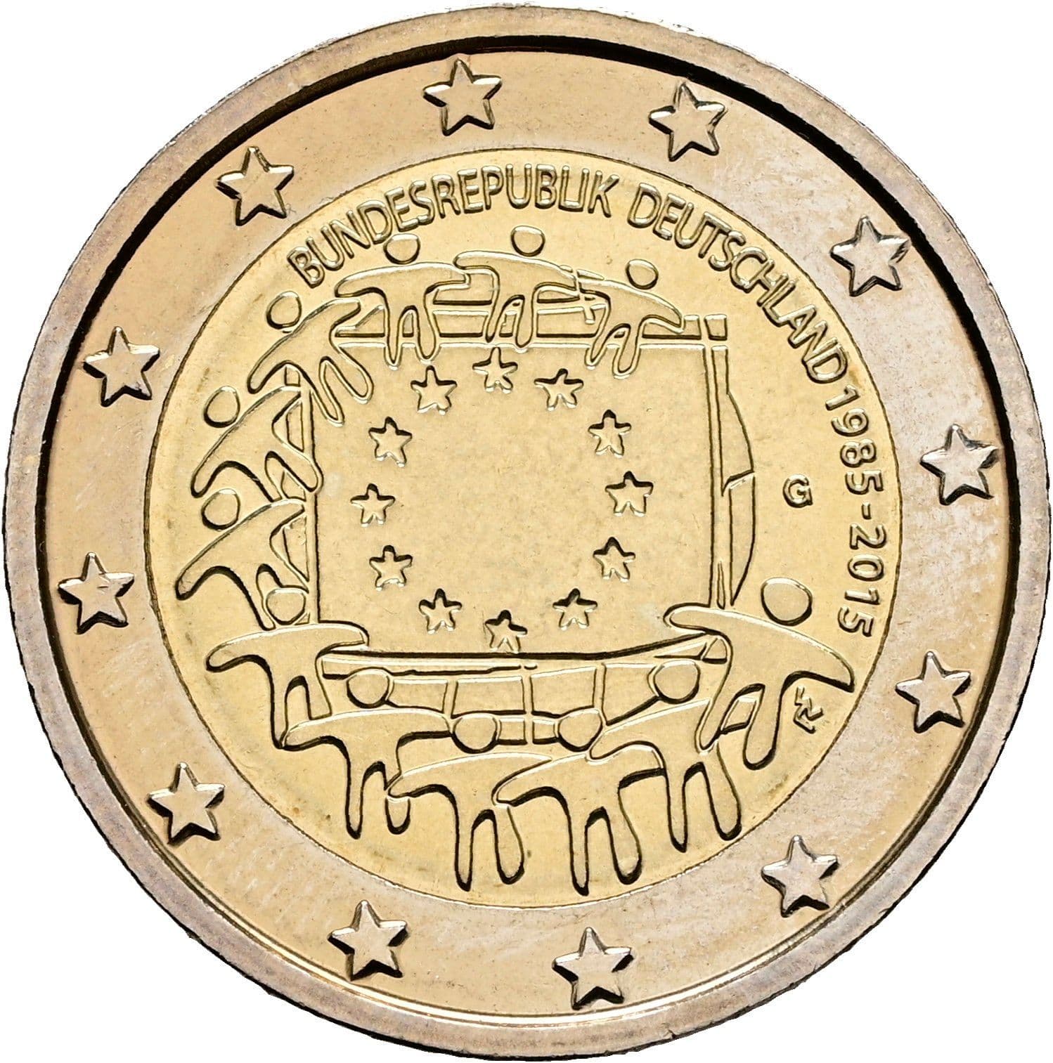 2 Euro 2015 G – Rückseite