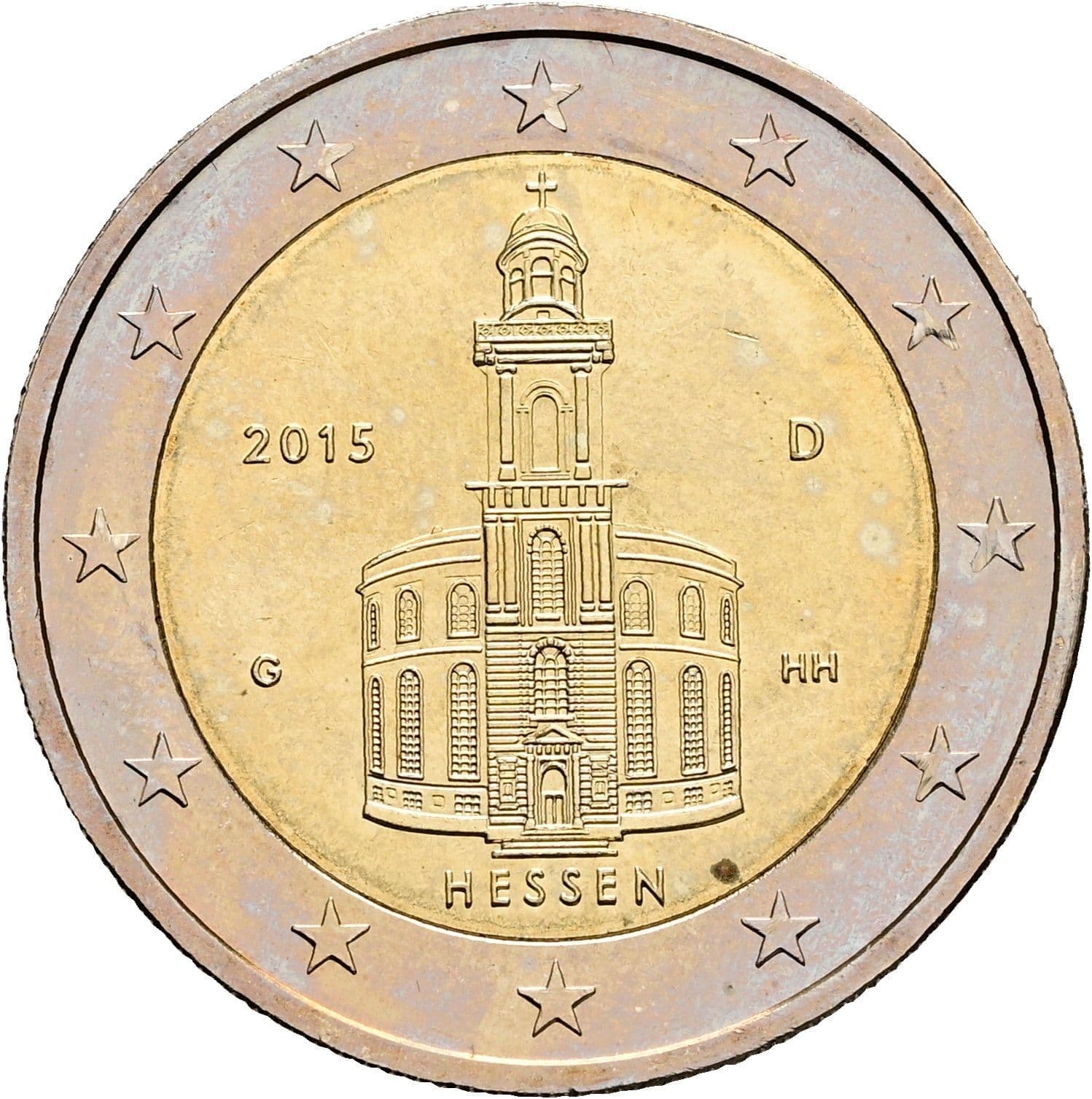2 Euro 2015 G – Rückseite