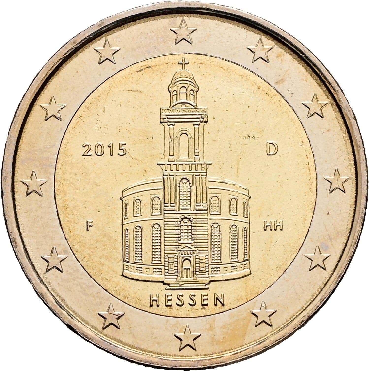 2 Euro 2015 F – Rückseite