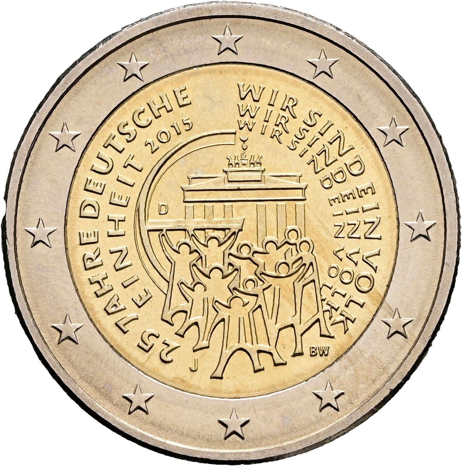 2 Euro 2015 J – Rückseite